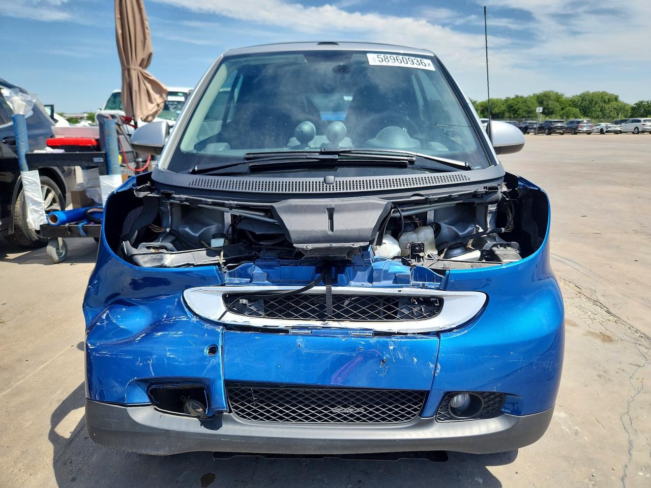 2008 Smart Fortwo Passion Blue vin: WMEEK31X58K125736