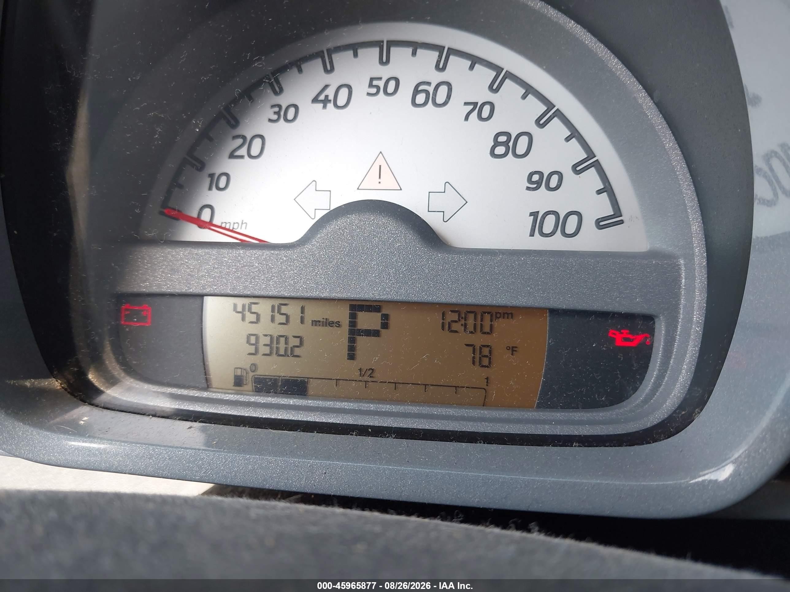 2008 Smart Fortwo Passion Оранжевый vin: WMEEK31X78K100319