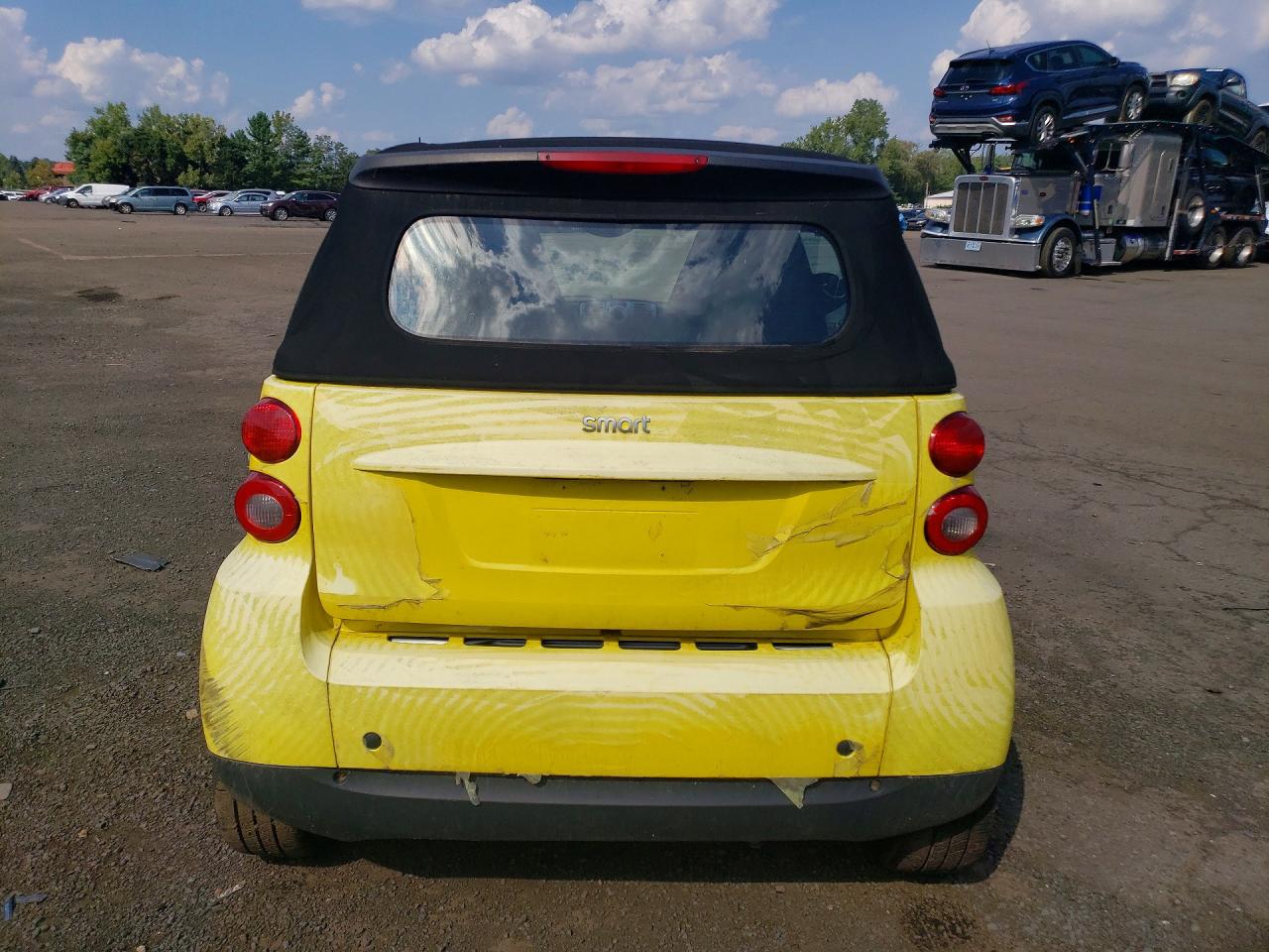 2008 Smart Fortwo Passion Yellow vin: WMEEK31X98K175524