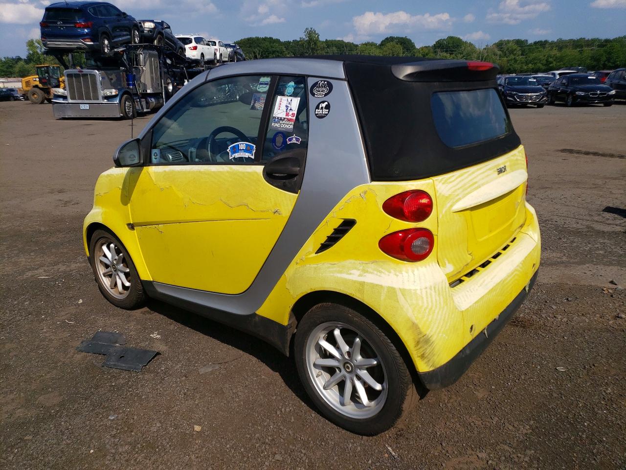 2008 Smart Fortwo Passion Yellow vin: WMEEK31X98K175524