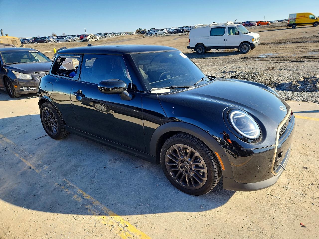 2025 Mini Cooper S Black vin: WMW23GD02S2W70169