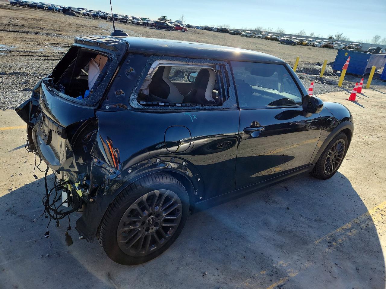 2025 Mini Cooper S Black vin: WMW23GD02S2W70169