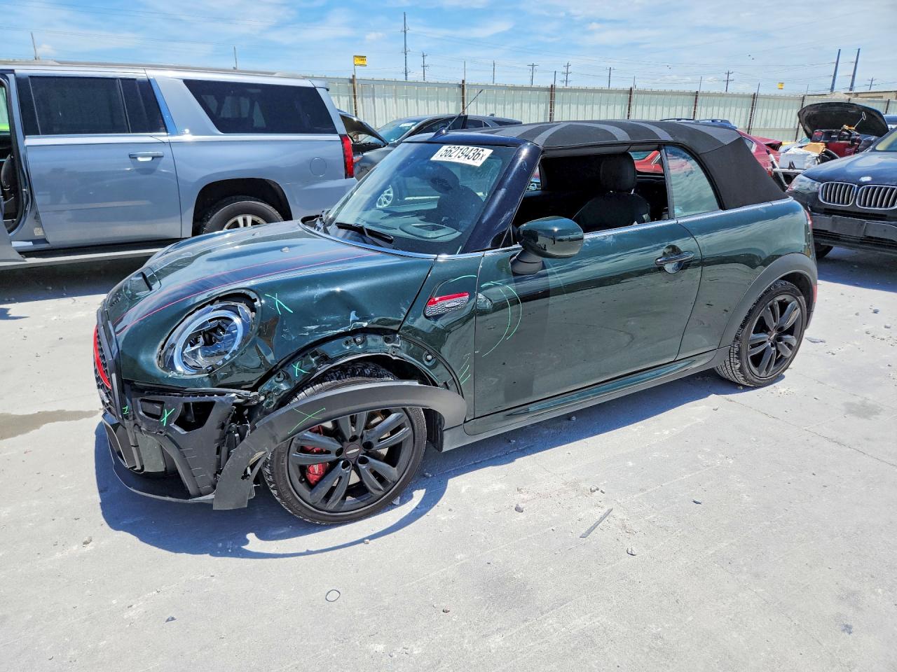 2022 Mini Cooper John Cooper Works Green vin: WMW63DL06N3P16361