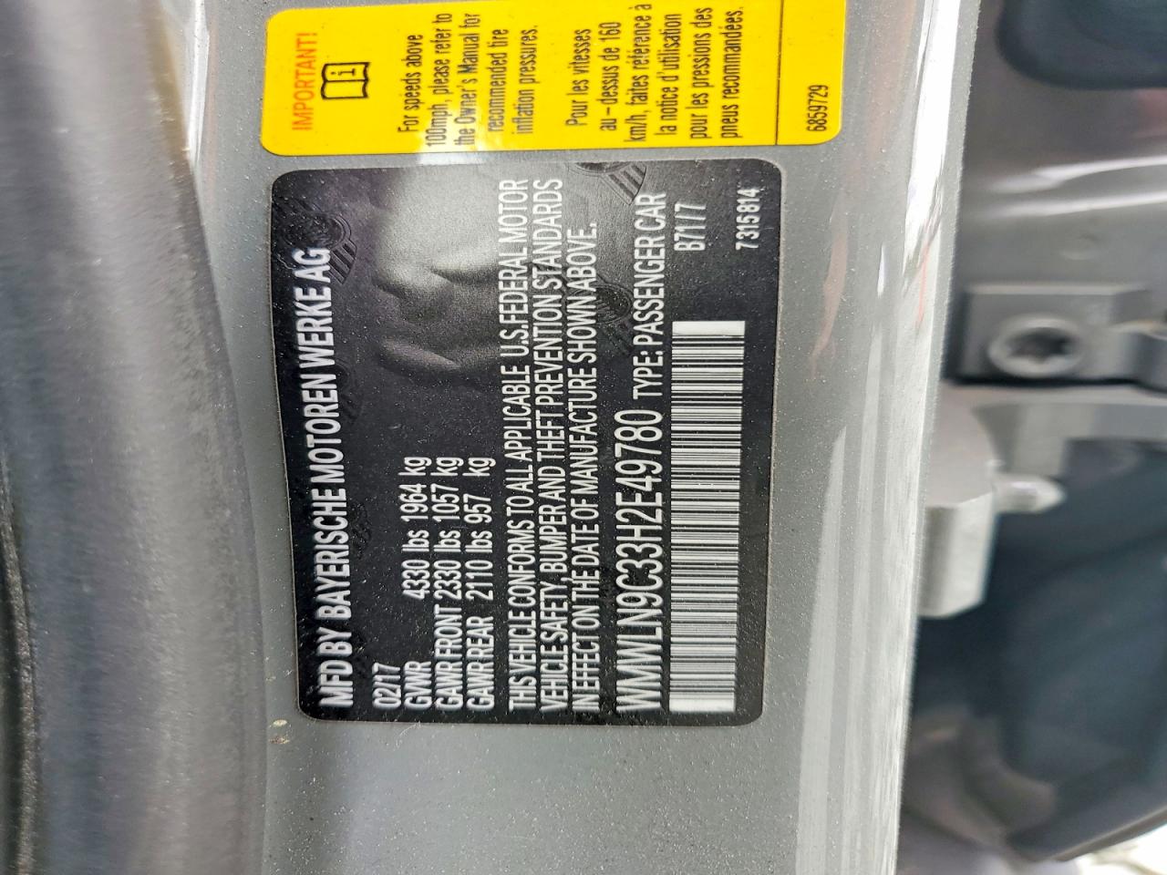 2017 Mini Cooper S Clubman Gray vin: WMWLN9C33H2E49780