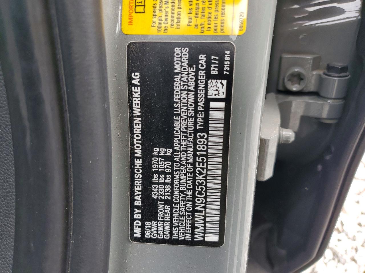 2019 Mini Cooper S Clubman Gray vin: WMWLN9C53K2E51893