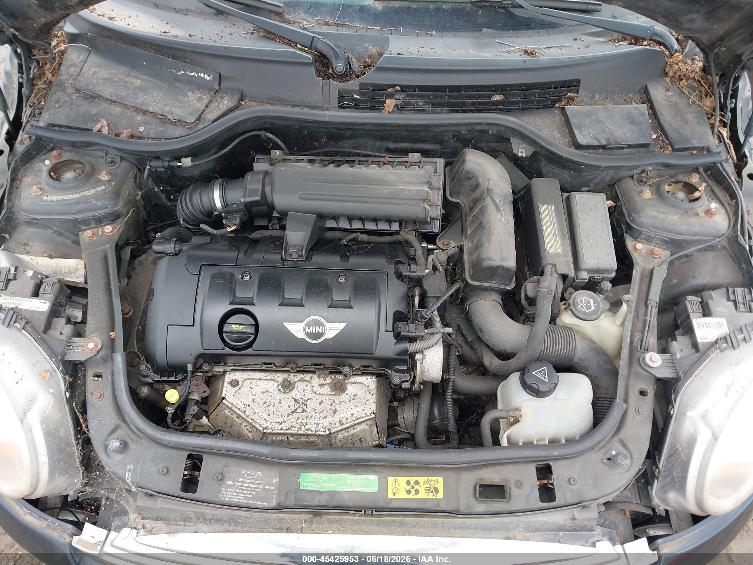 2008 Mini Cooper   Gray vin: WMWMF33558TT62518