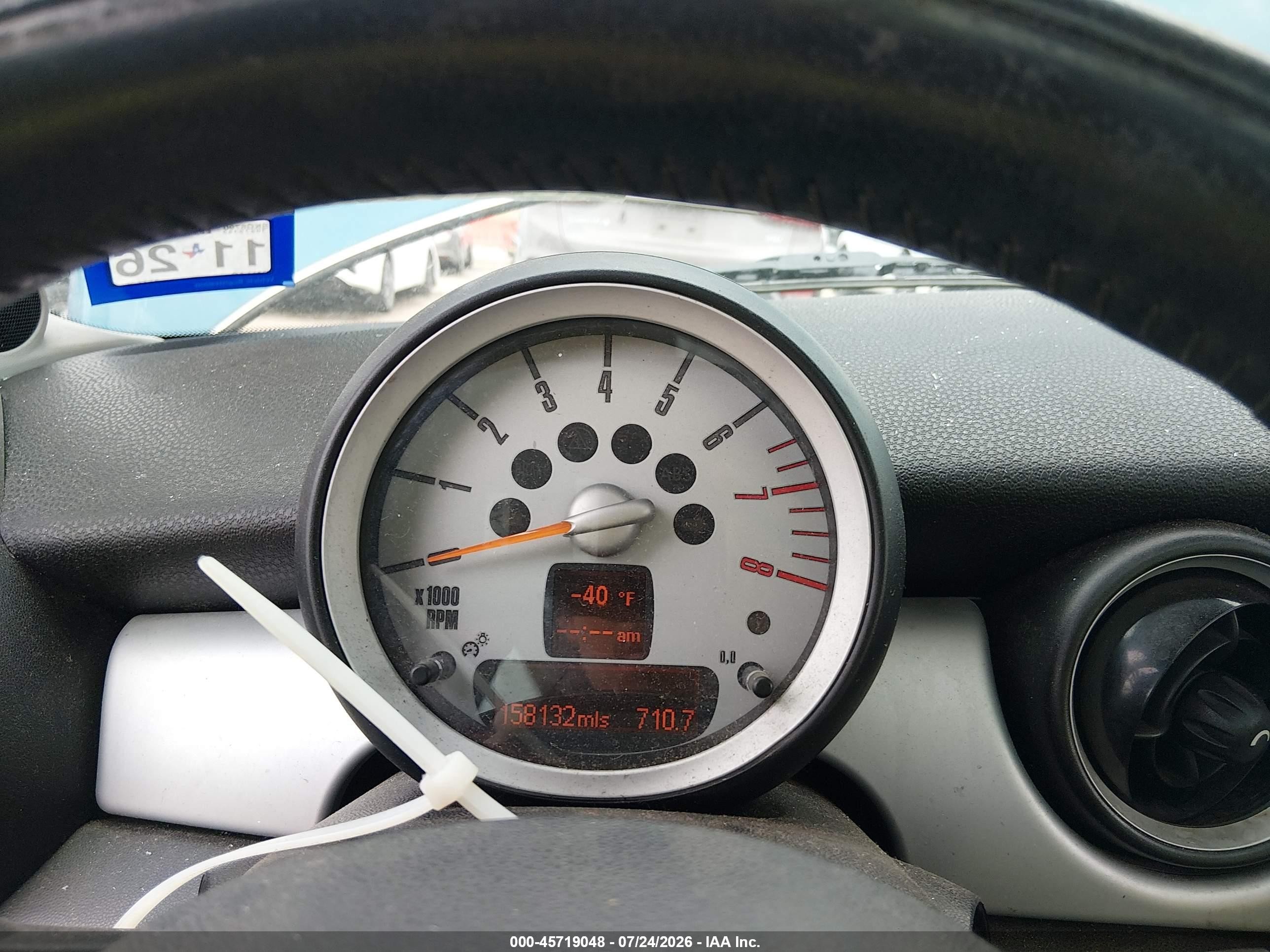 2007 Mini Cooper   Blue vin: WMWMF33567TT52563