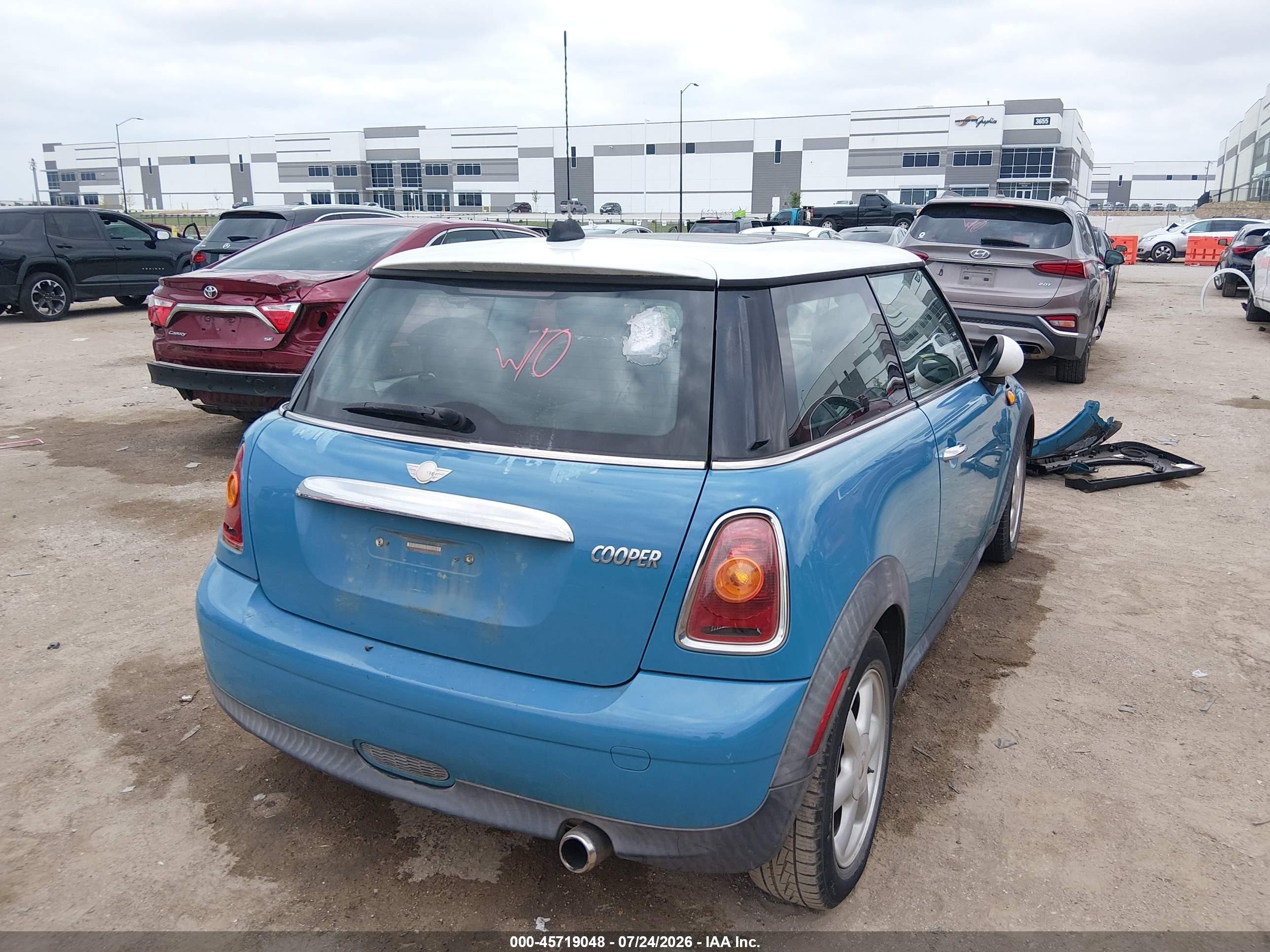 2007 Mini Cooper   Blue vin: WMWMF33567TT52563