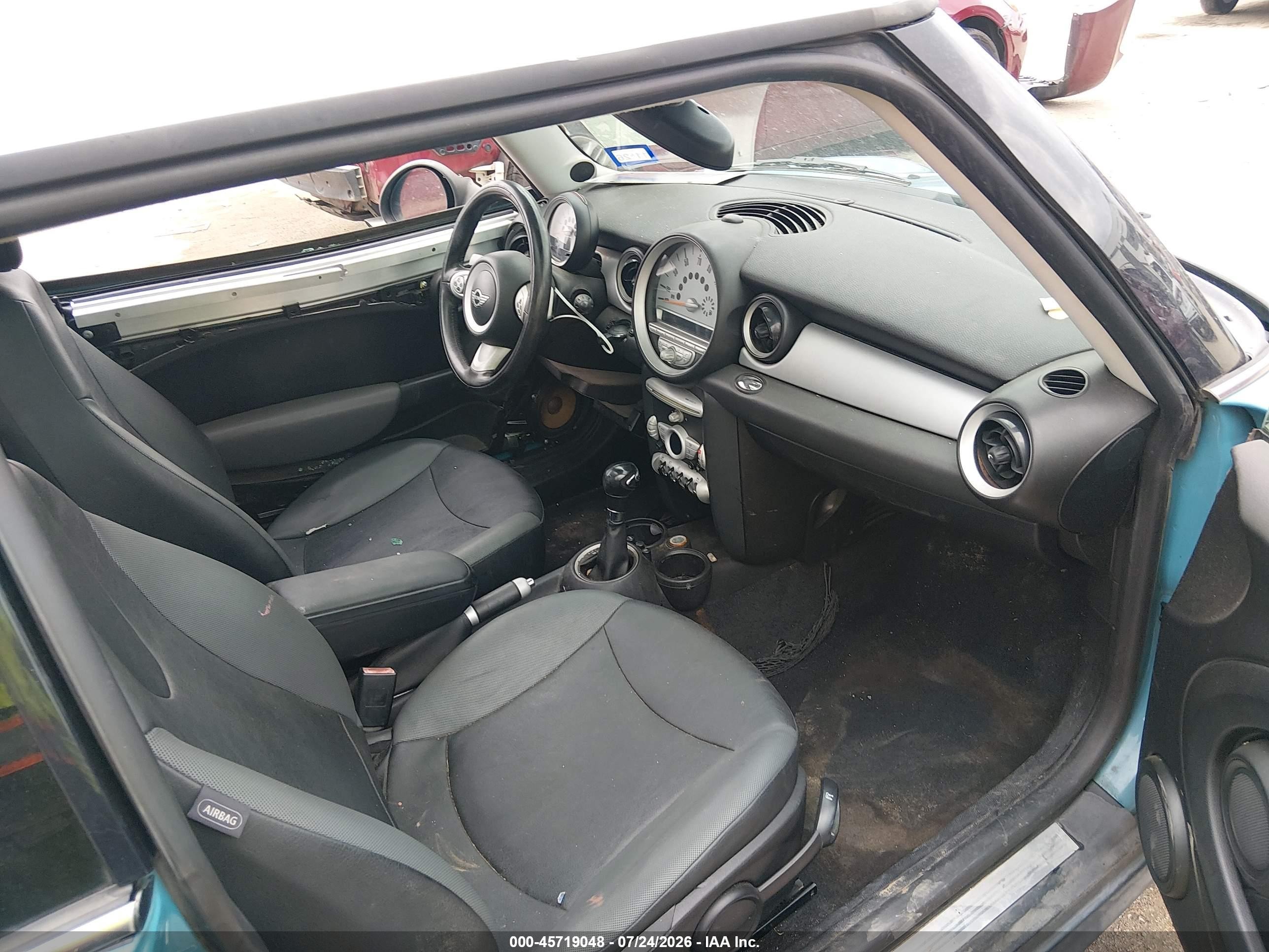 2007 Mini Cooper   Blue vin: WMWMF33567TT52563