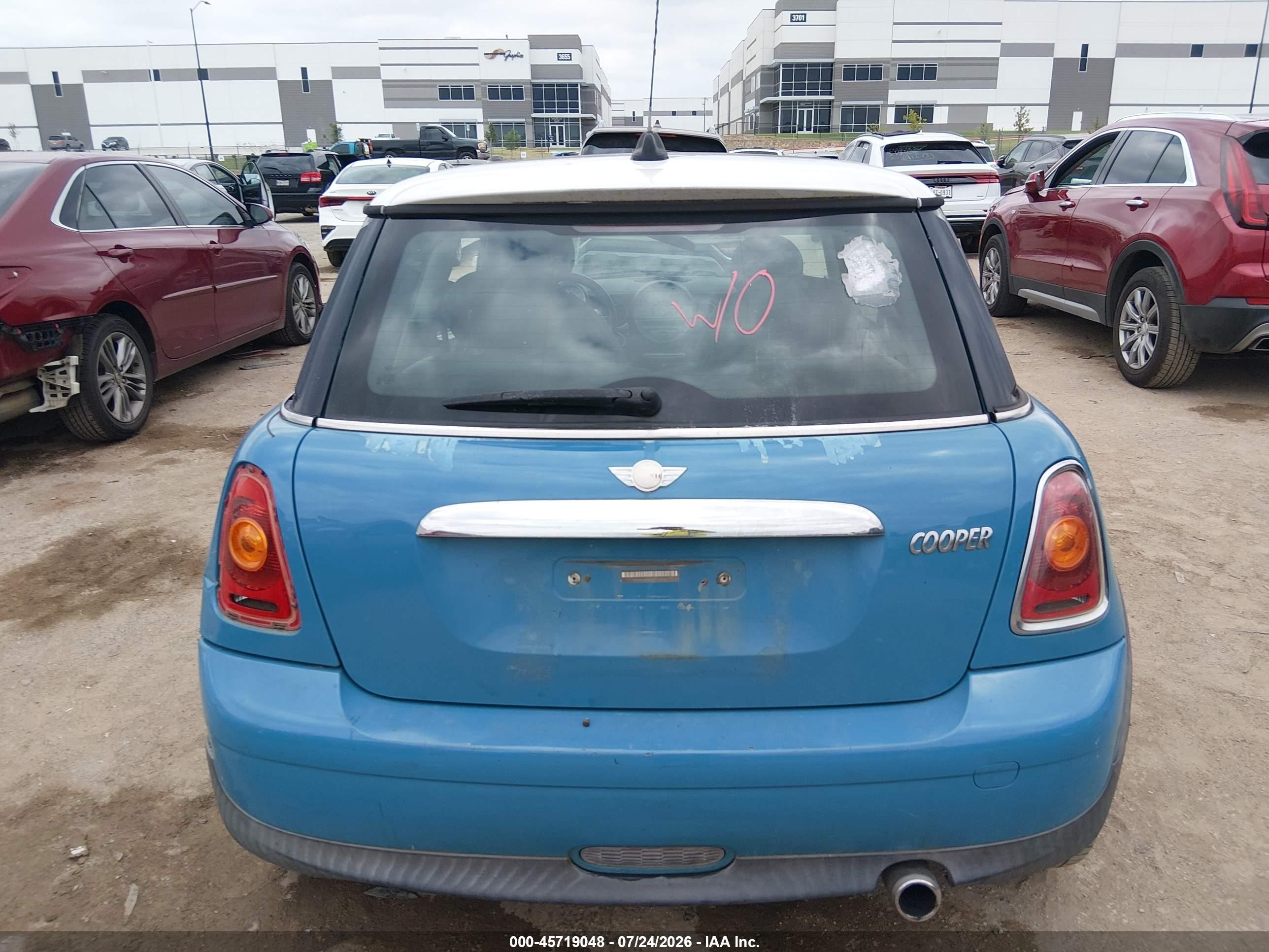 2007 Mini Cooper   Blue vin: WMWMF33567TT52563