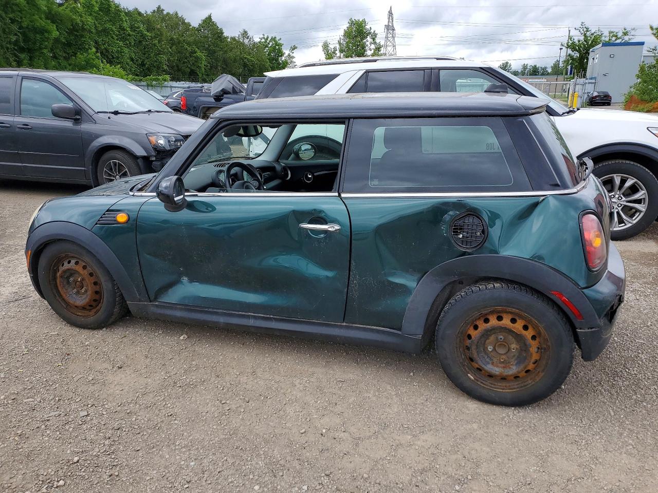 2008 Mini Cooper Green vin: WMWMF33578TU65844