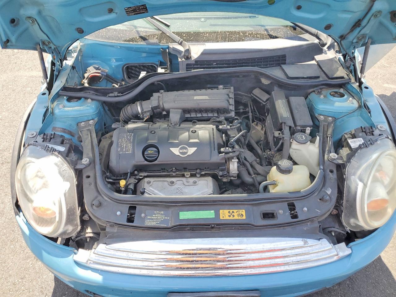 2009 Mini Cooper Синий vin: WMWMF33599TW76271