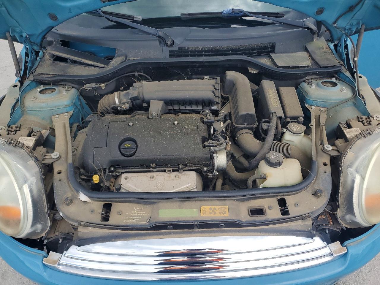2008 Mini Cooper Blue vin: WMWMF335X8TT67133