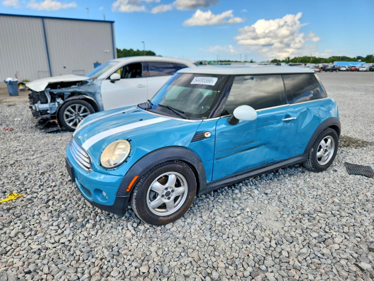 2010 Mini Cooper Бирюзовый vin: WMWMF3C50ATZ25044