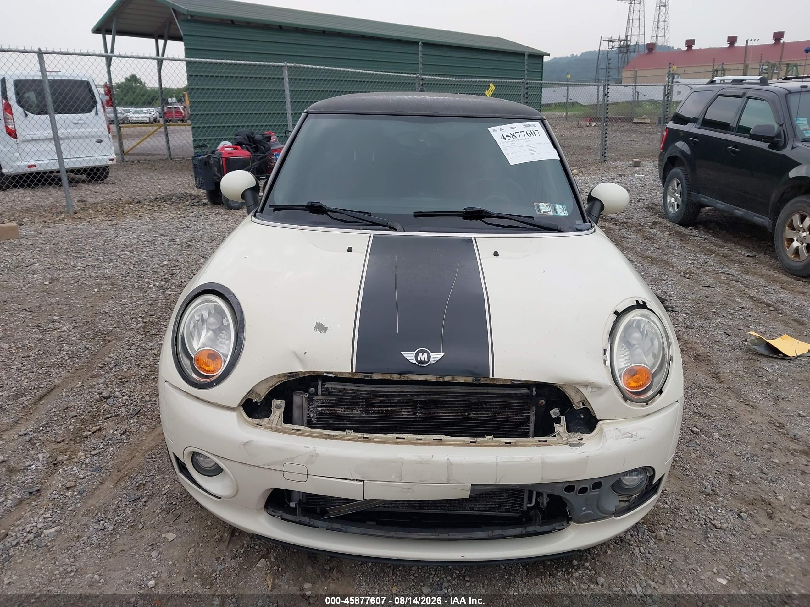 2010 Mini Cooper   Cream vin: WMWMF3C51ATU79504
