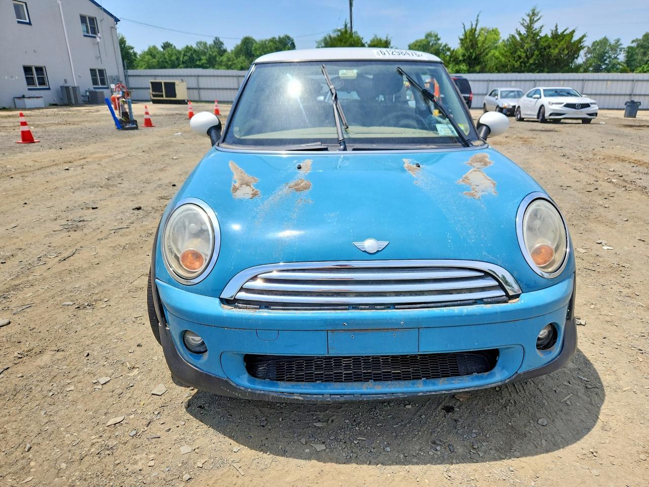 2010 Mini Cooper Blue vin: WMWMF3C51ATZ22704