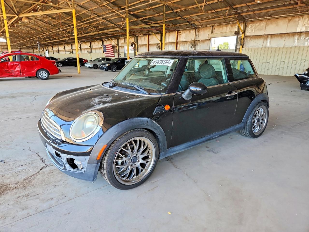2010 Mini Cooper Black vin: WMWMF3C51ATZ61308