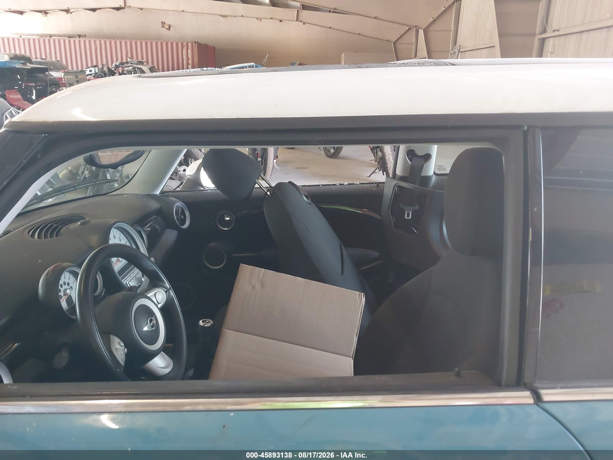 2010 Mini Cooper   Blue vin: WMWMF3C52ATU79091