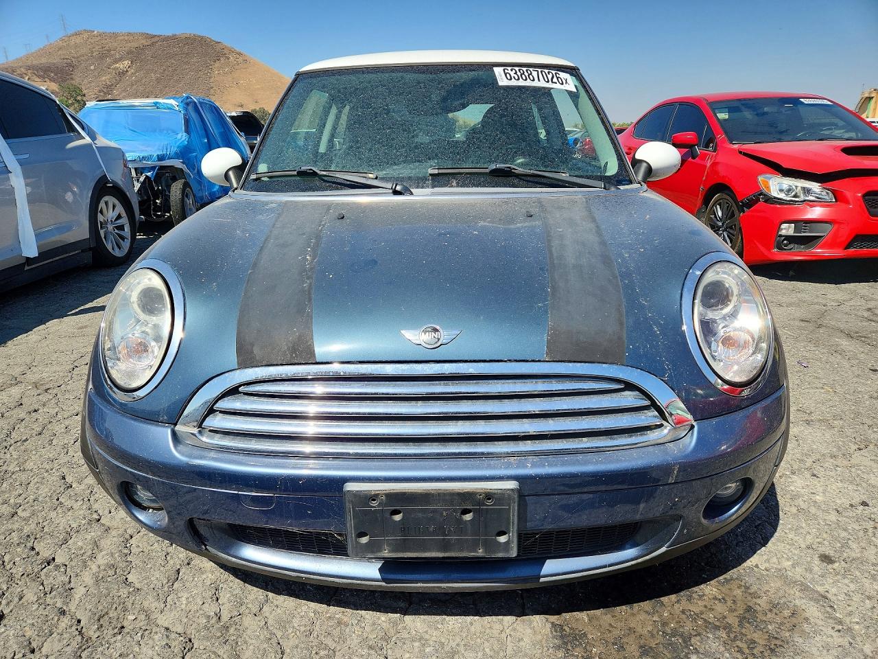 2010 Mini Cooper Blue vin: WMWMF3C52ATZ61544