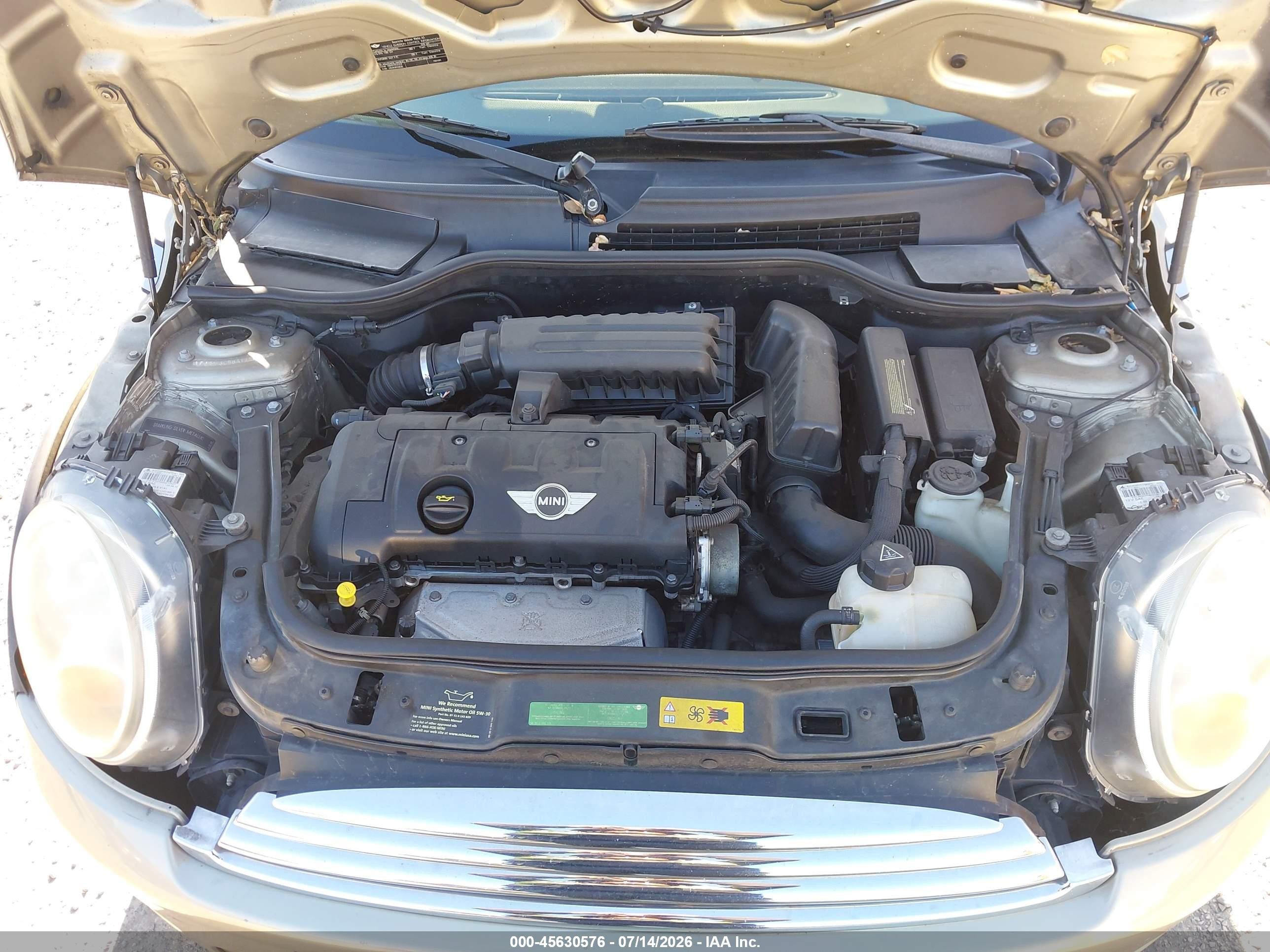 2010 Mini Cooper   Gray vin: WMWMF3C58ATZ26796