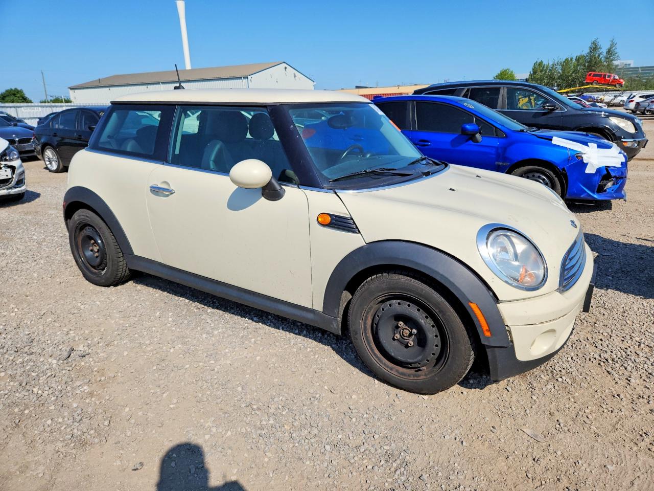 2010 Mini Cooper Белый vin: WMWMF3C5XATZ23494
