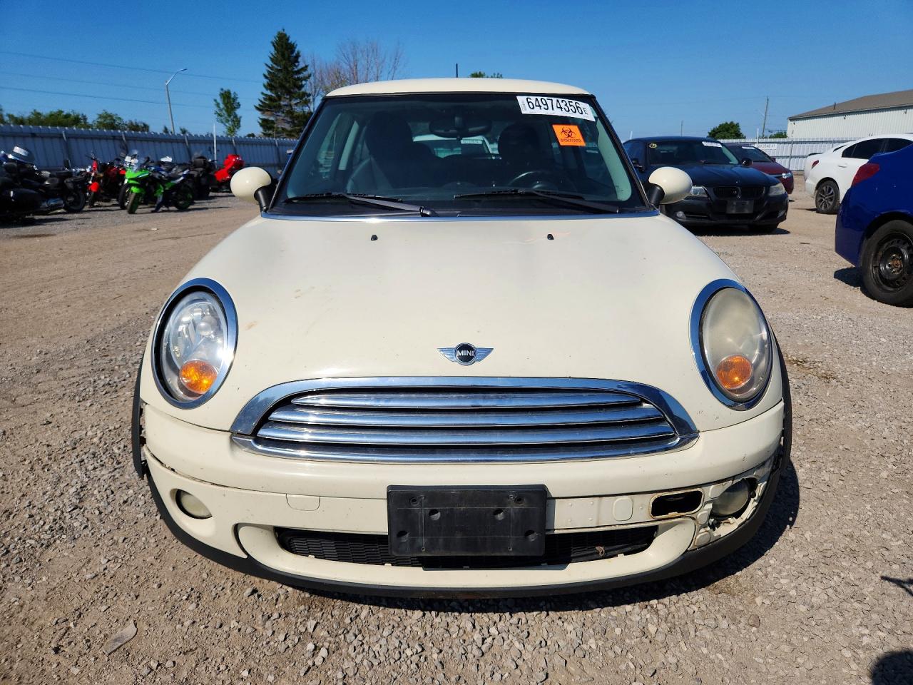2010 Mini Cooper Белый vin: WMWMF3C5XATZ23494