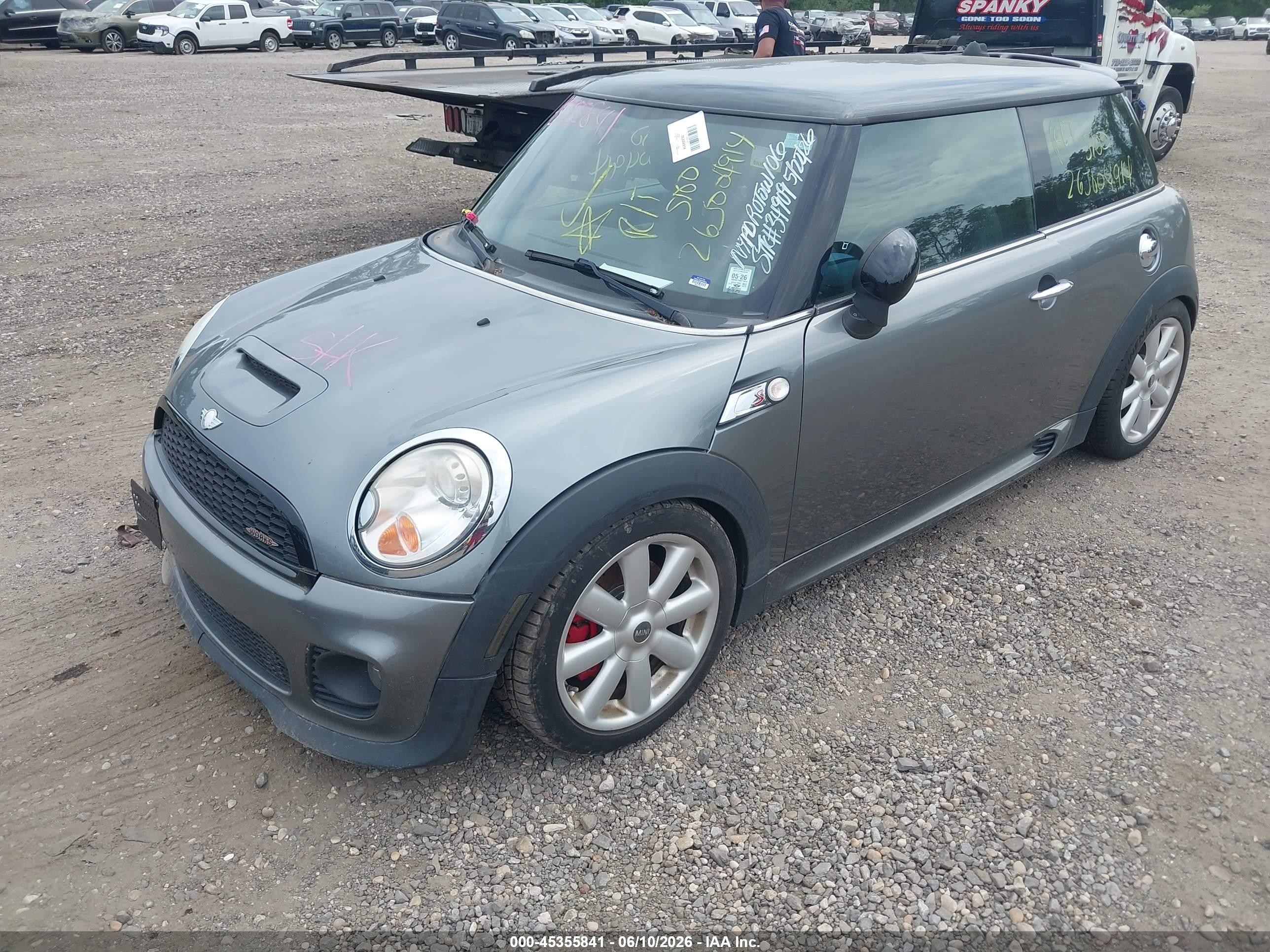 2008 Mini Cooper S   Gray vin: WMWMF73508TT91870