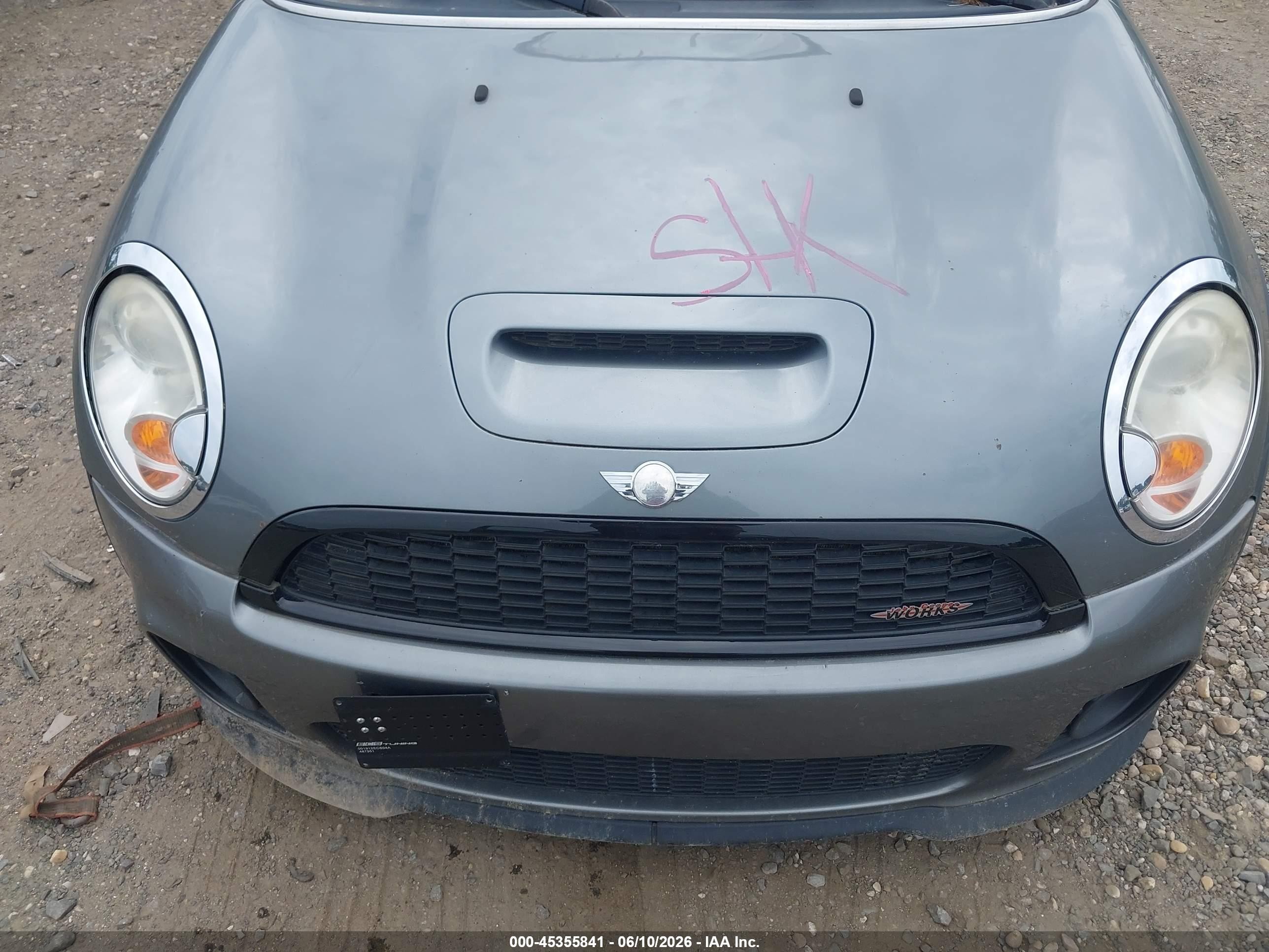 2008 Mini Cooper S   Gray vin: WMWMF73508TT91870