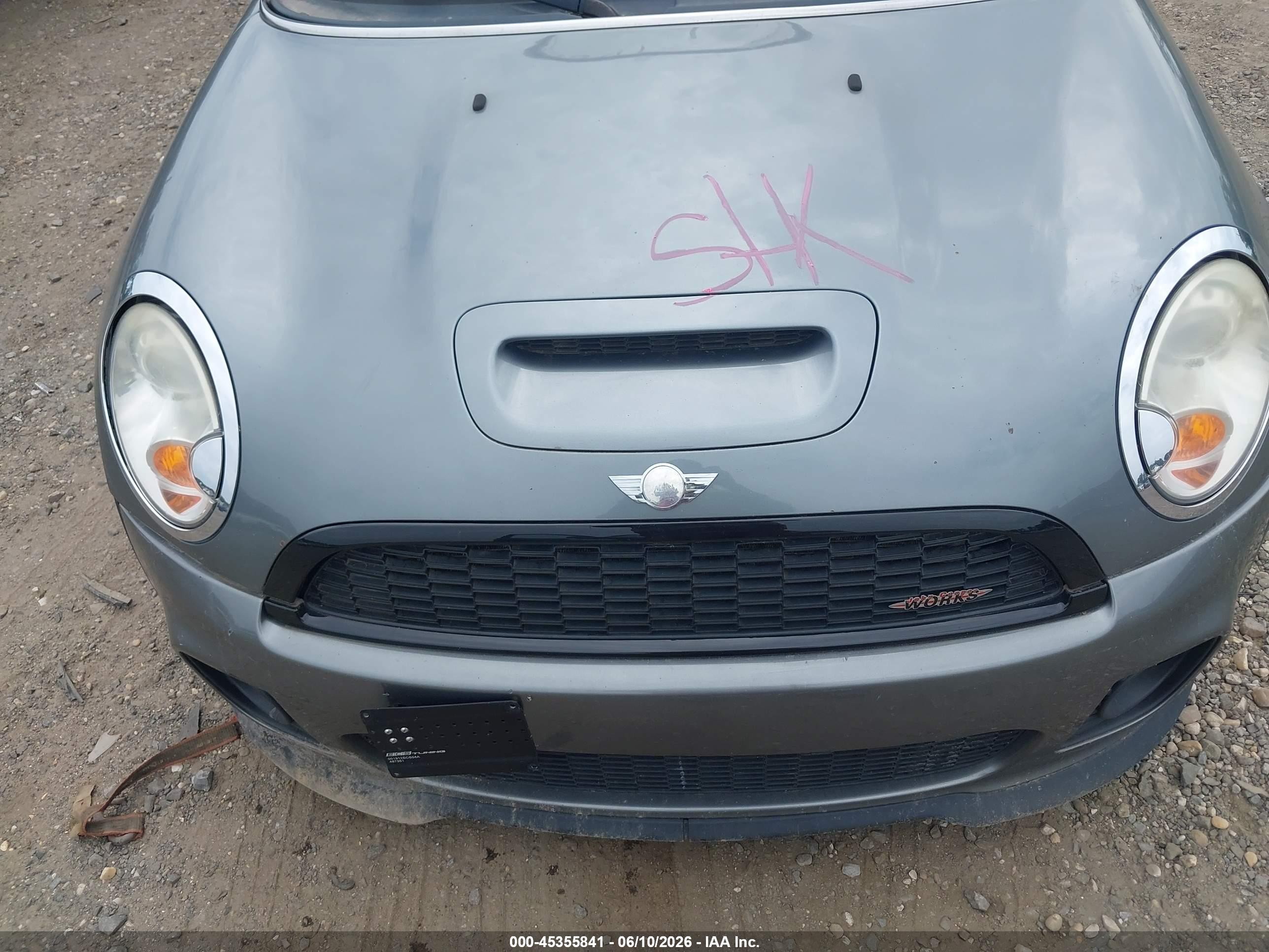 2008 Mini Cooper S   Gray vin: WMWMF73508TT91870