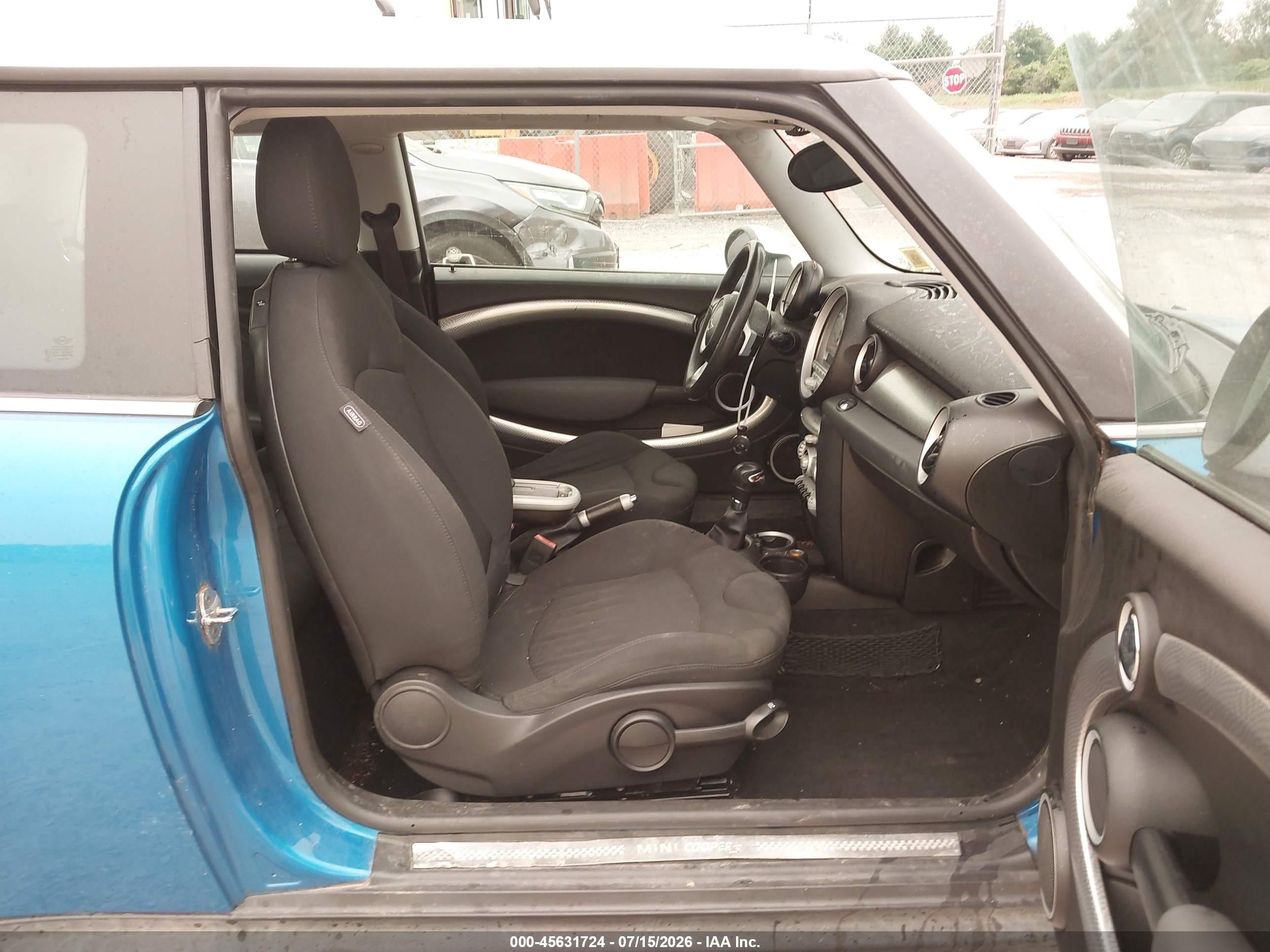 2008 Mini Cooper S   Blue vin: WMWMF73508TV35868