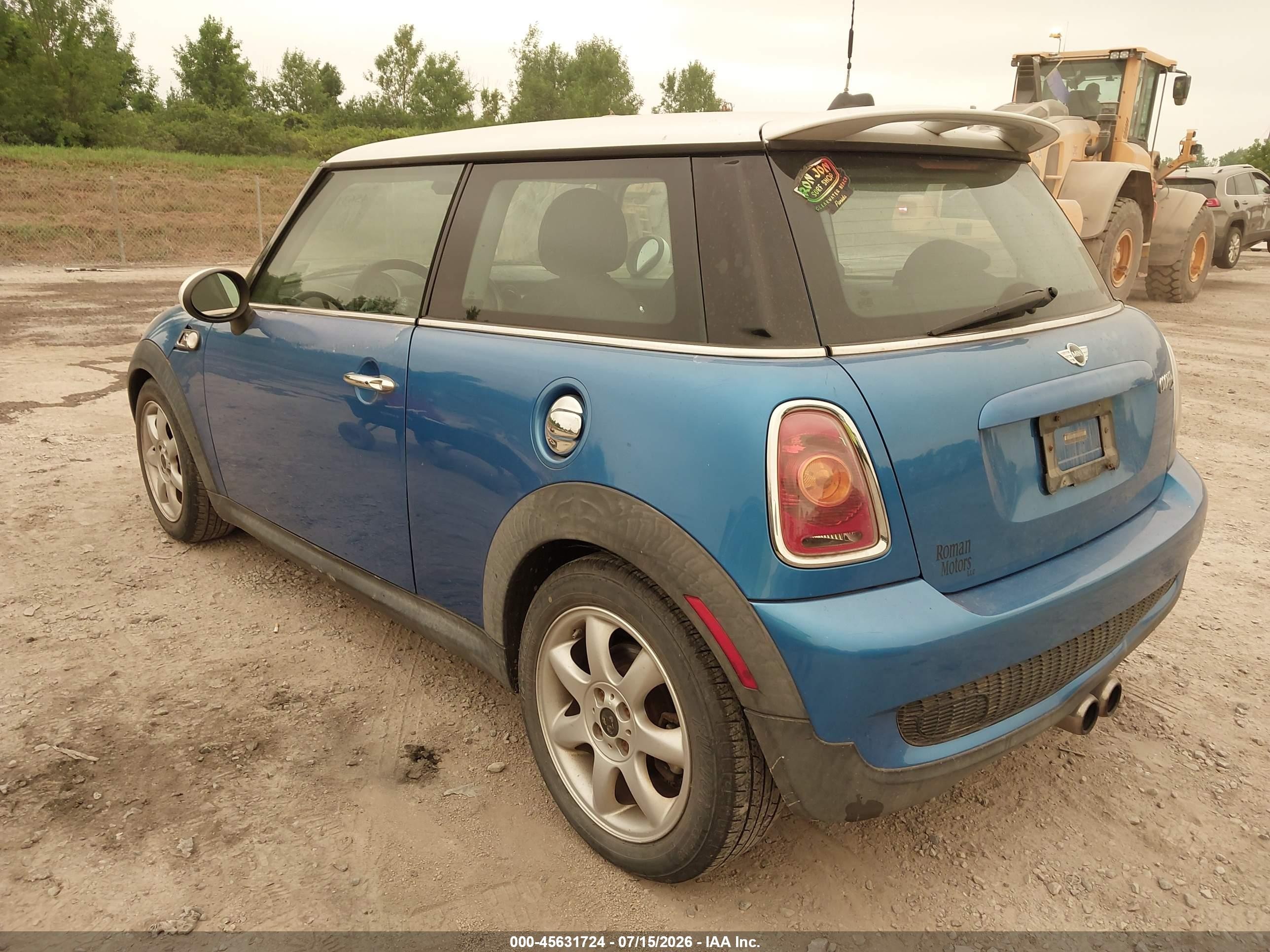 2008 Mini Cooper S   Blue vin: WMWMF73508TV35868