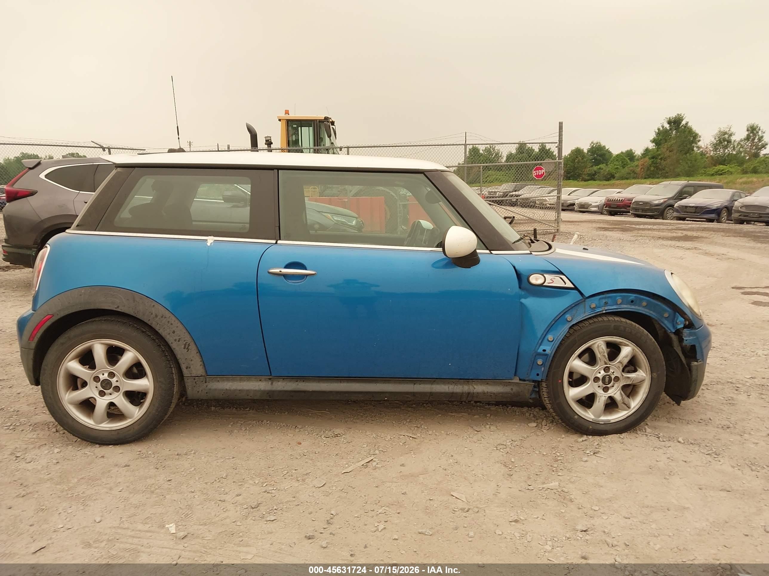 2008 Mini Cooper S   Blue vin: WMWMF73508TV35868