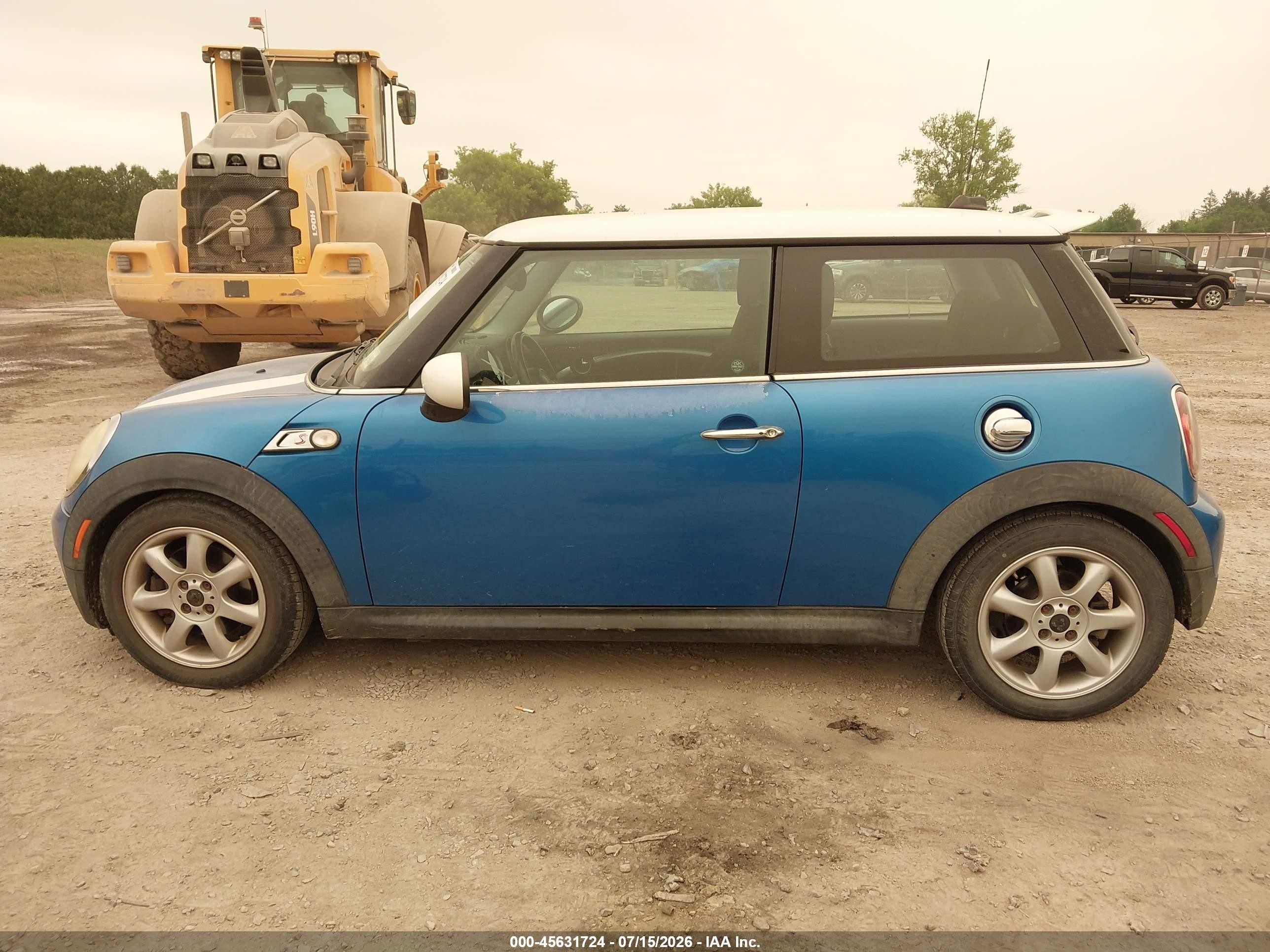 2008 Mini Cooper S   Blue vin: WMWMF73508TV35868