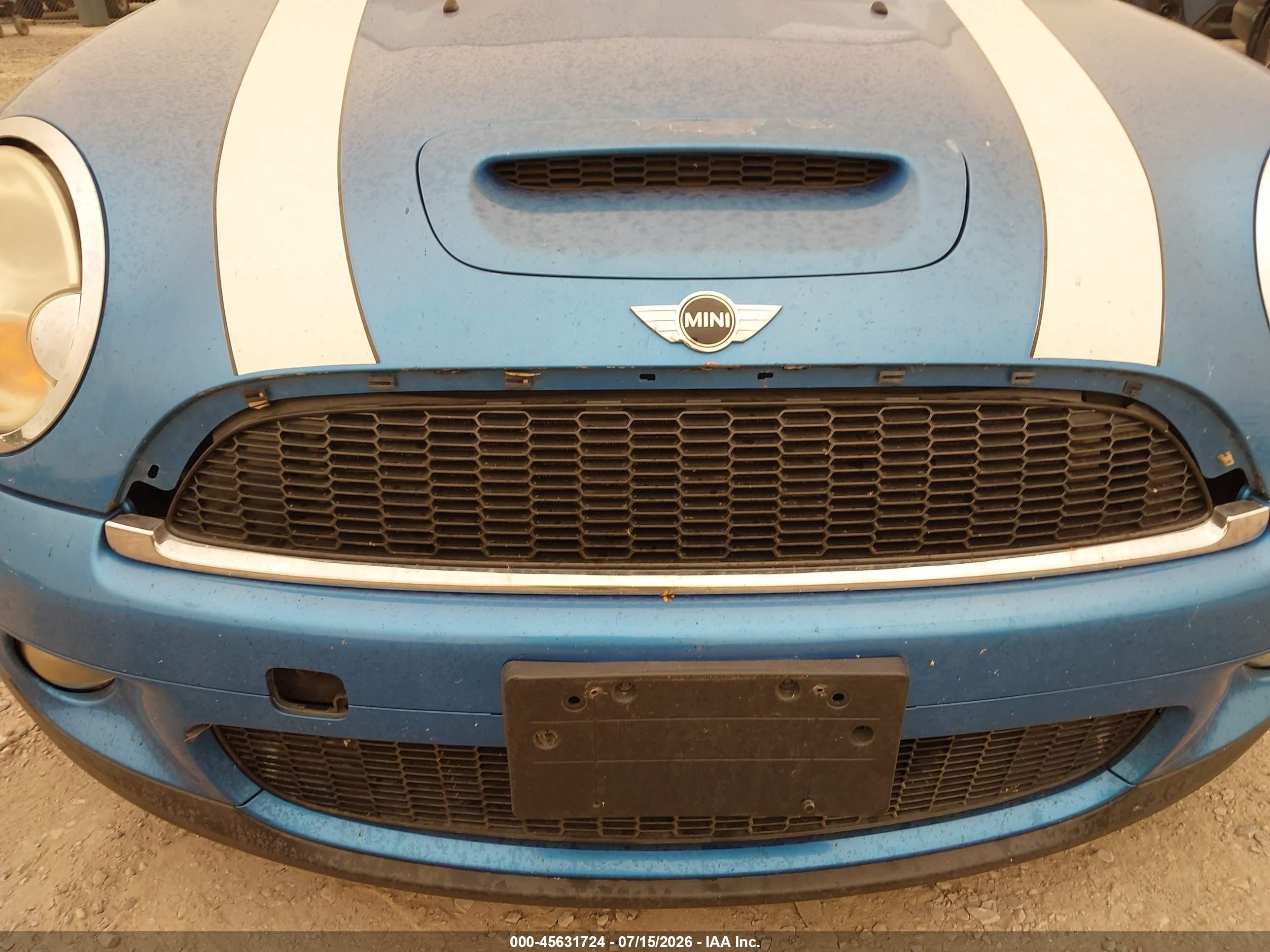 2008 Mini Cooper S   Blue vin: WMWMF73508TV35868
