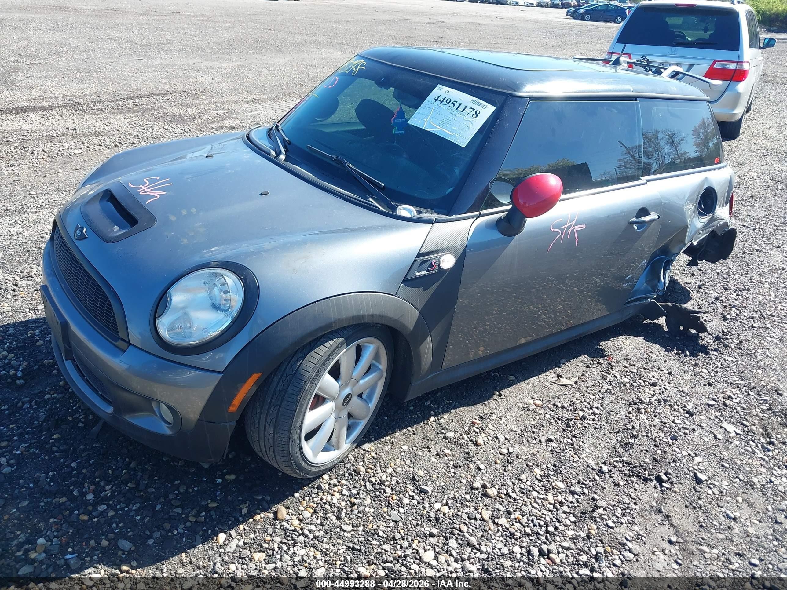 2009 Mini Cooper S   Серый vin: WMWMF73509TW84864