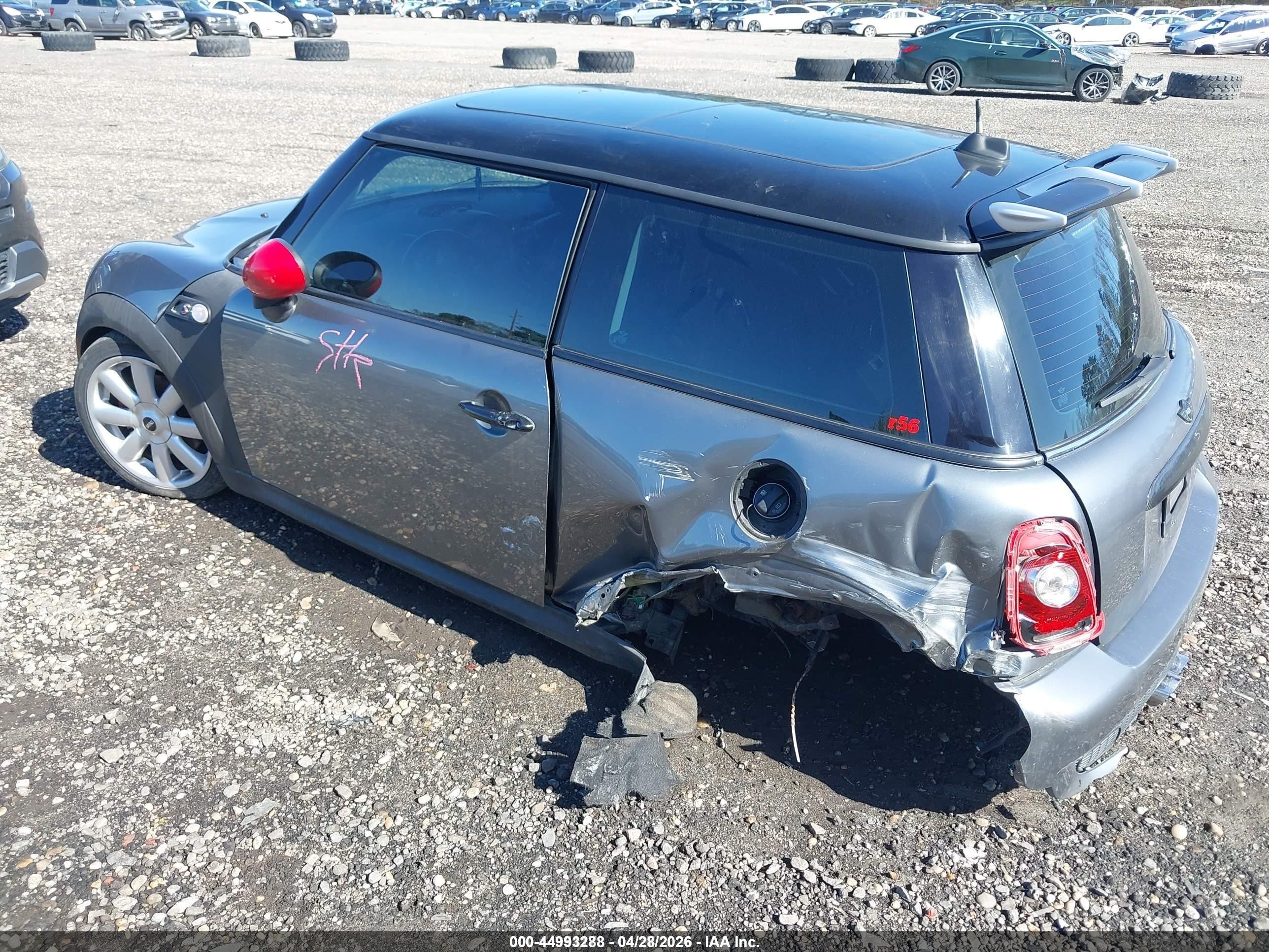 2009 Mini Cooper S   Серый vin: WMWMF73509TW84864
