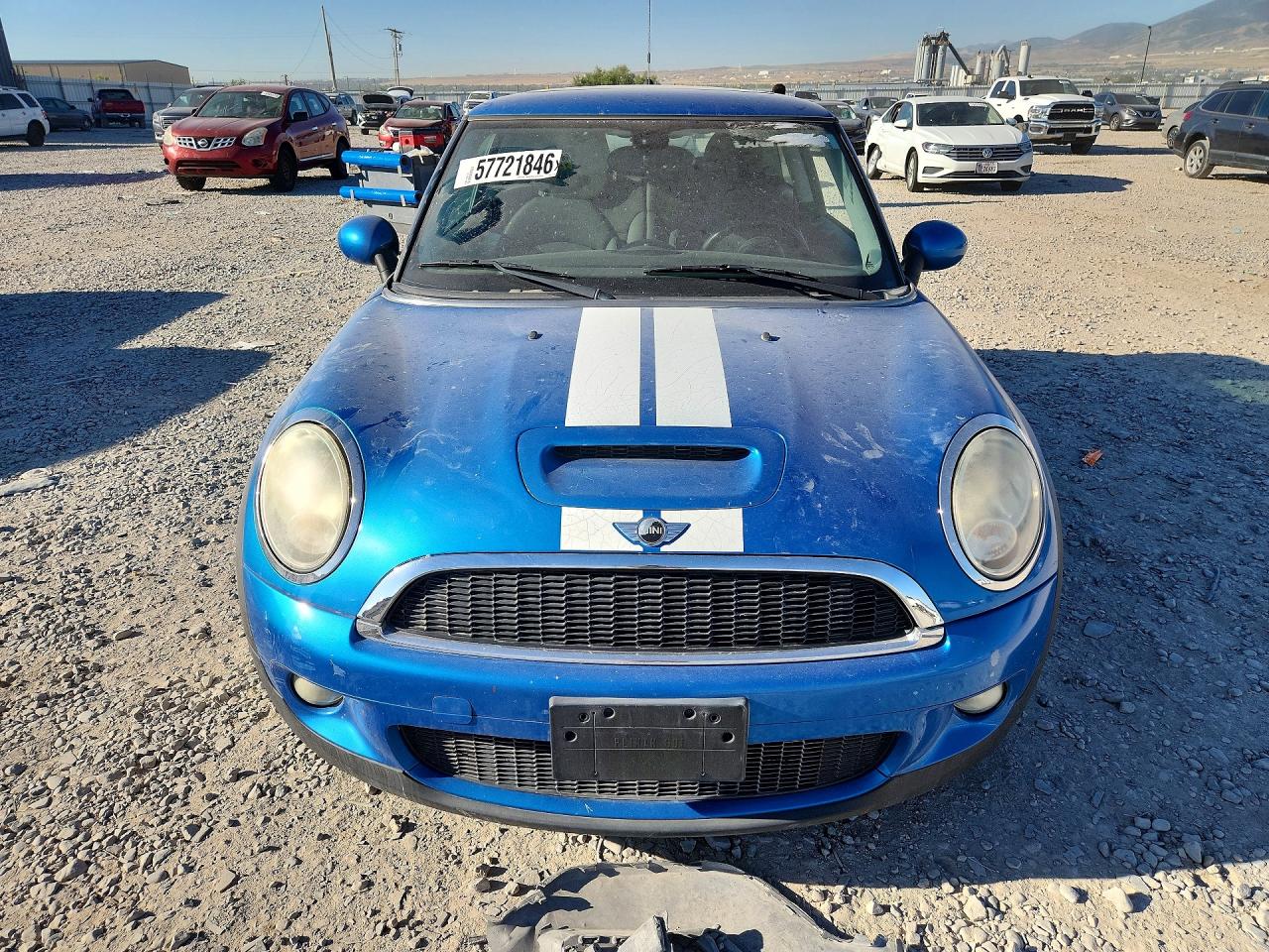 2008 Mini Cooper S Синий vin: WMWMF73518TT87567