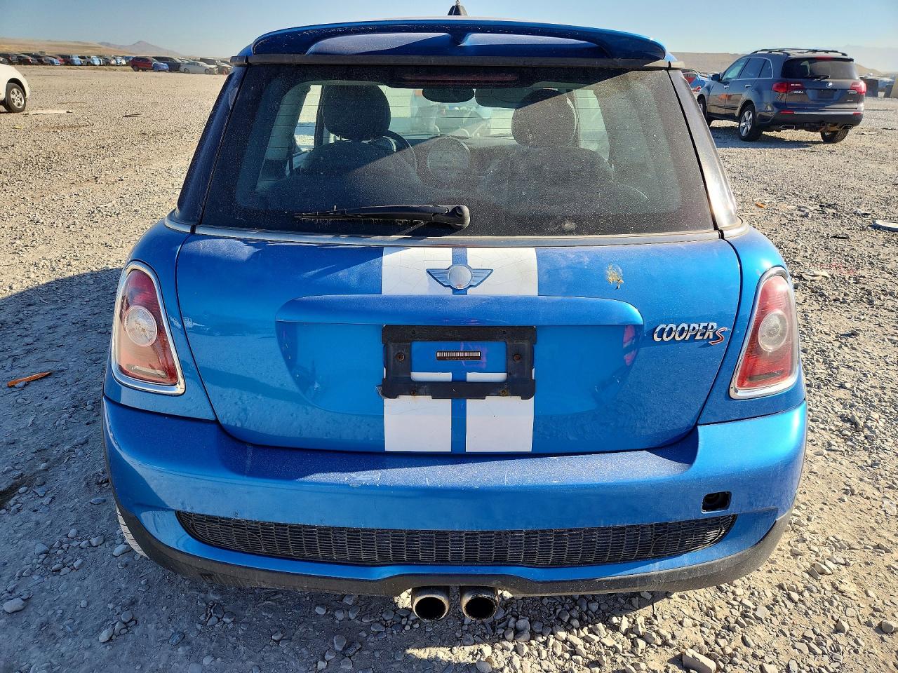 2008 Mini Cooper S Синий vin: WMWMF73518TT87567