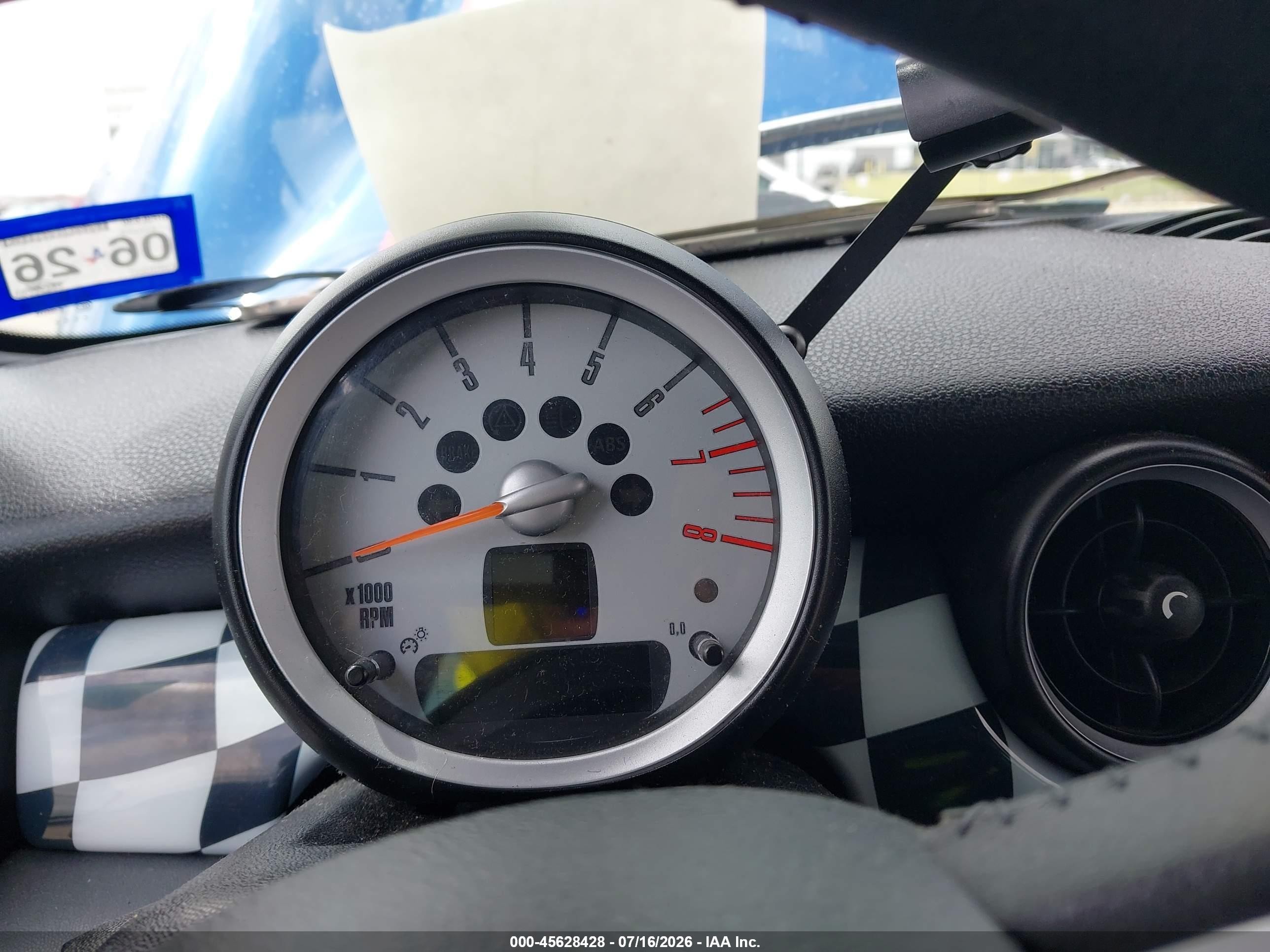 2008 Mini Cooper S   Blue vin: WMWMF73518TT90663