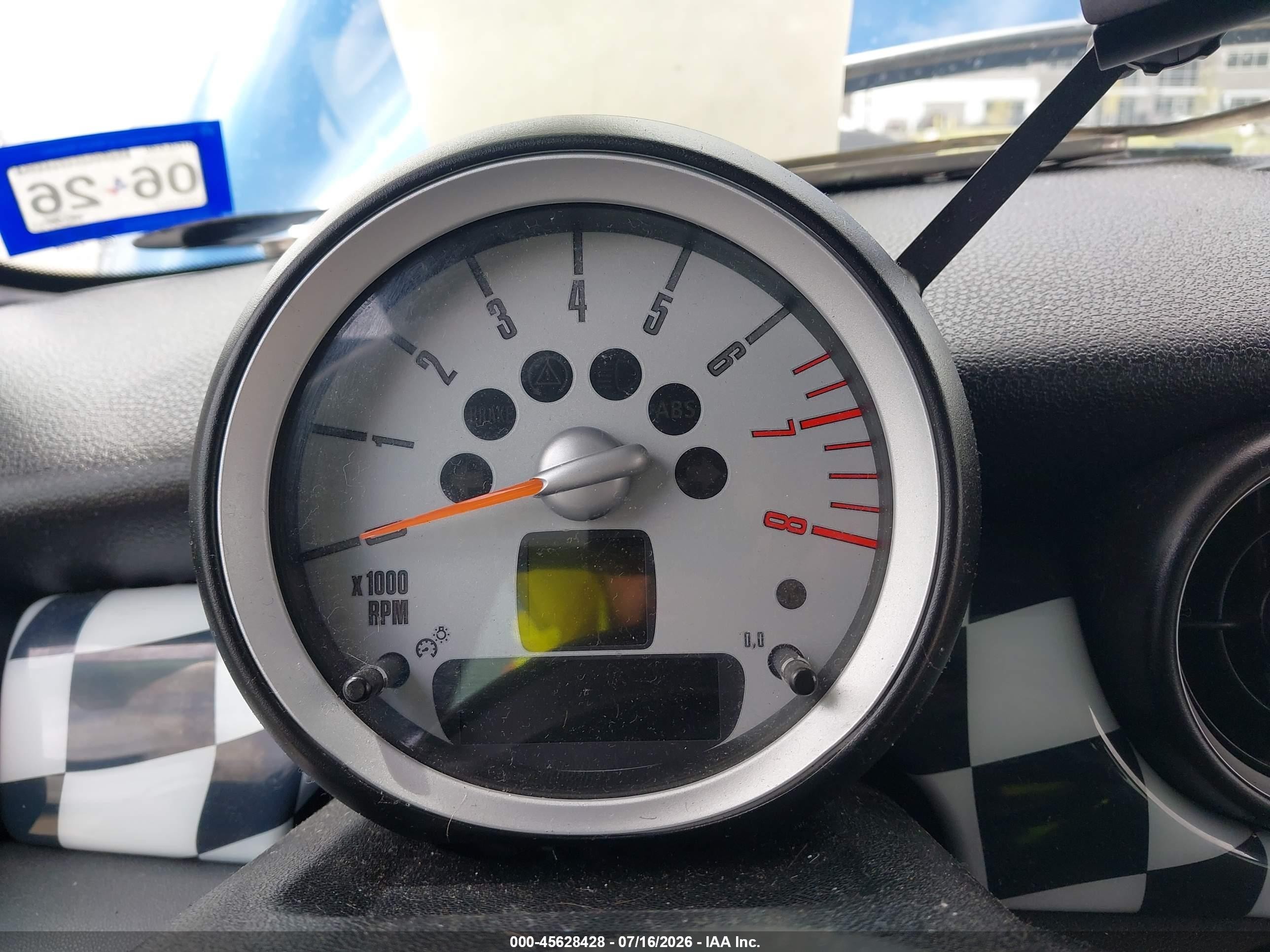 2008 Mini Cooper S   Blue vin: WMWMF73518TT90663