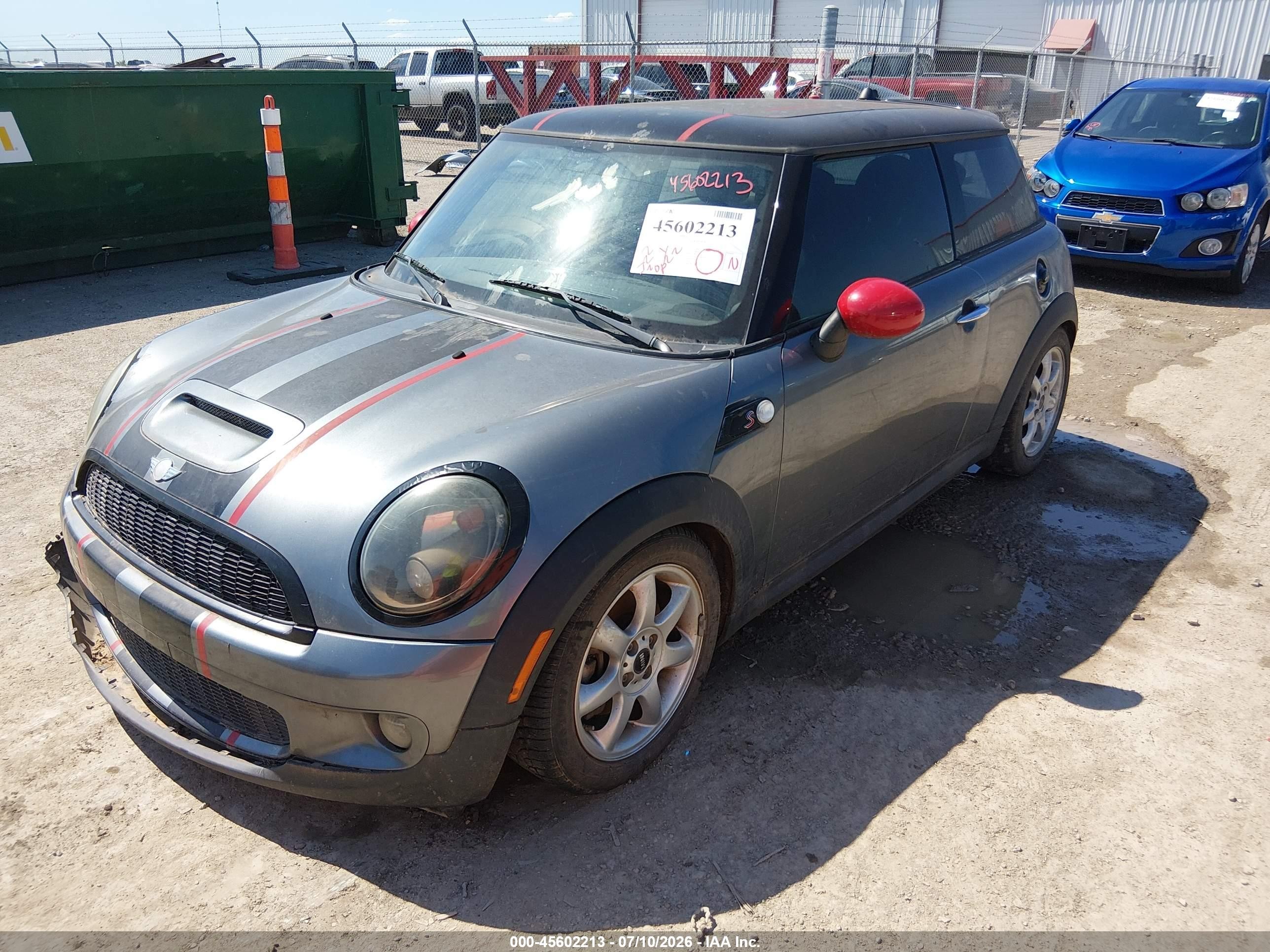 2007 Mini Cooper S   Gray vin: WMWMF73527TT85907
