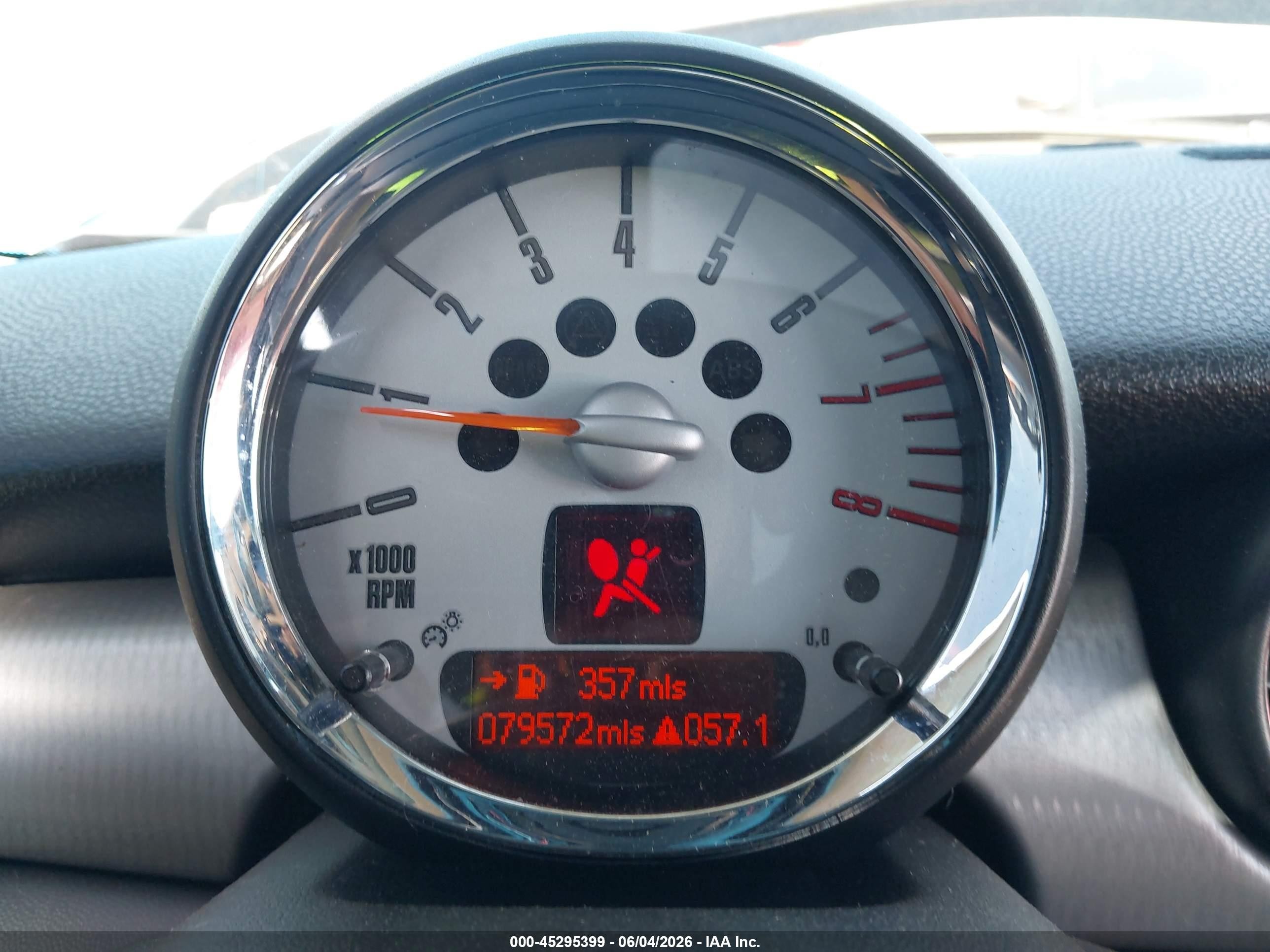 2007 Mini Cooper S   Blue vin: WMWMF73547TL83091