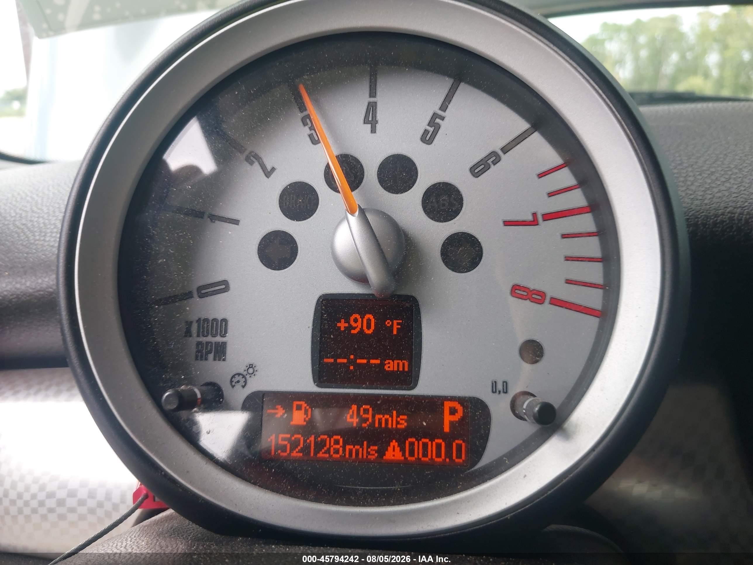 2007 Mini Cooper S   Gray vin: WMWMF73547TV31479