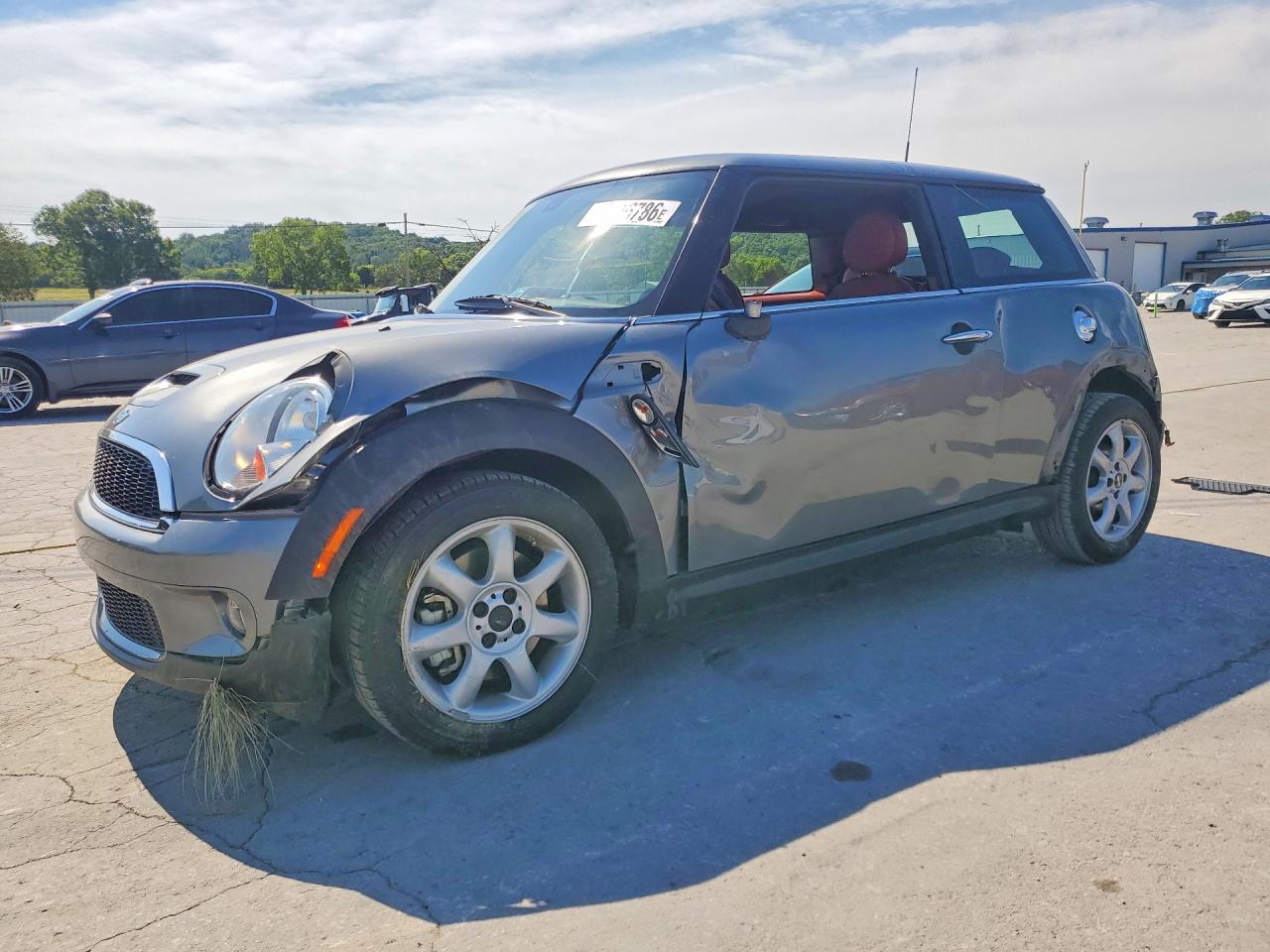 2008 Mini Cooper S Gray vin: WMWMF73548TV35260