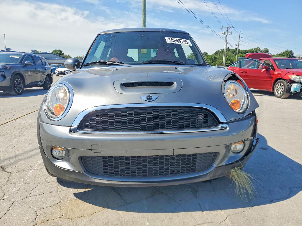 2008 Mini Cooper S Gray vin: WMWMF73548TV35260