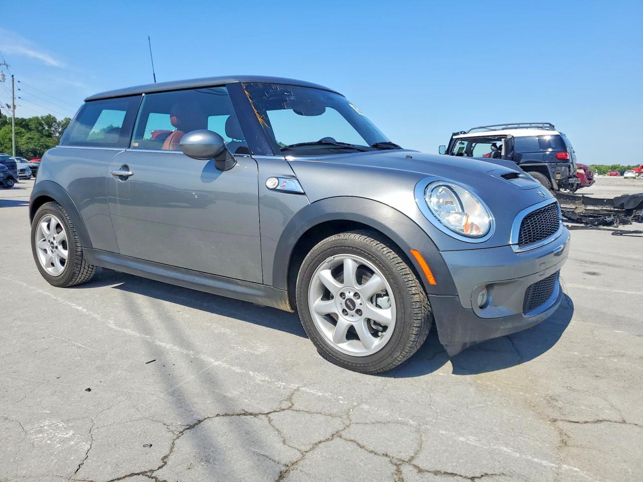 2008 Mini Cooper S Gray vin: WMWMF73548TV35260