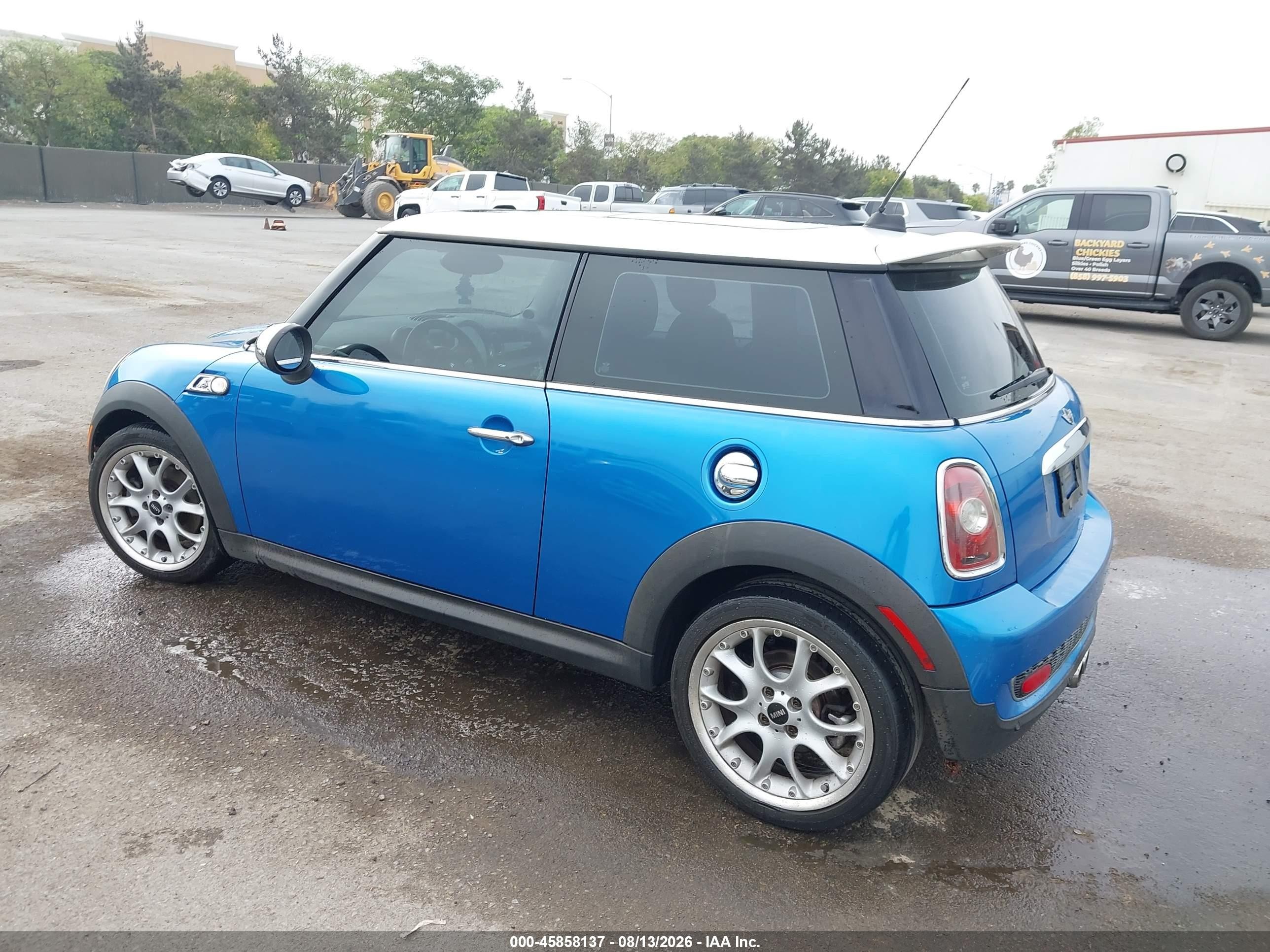 2008 Mini Cooper S   Blue vin: WMWMF73548TV38806