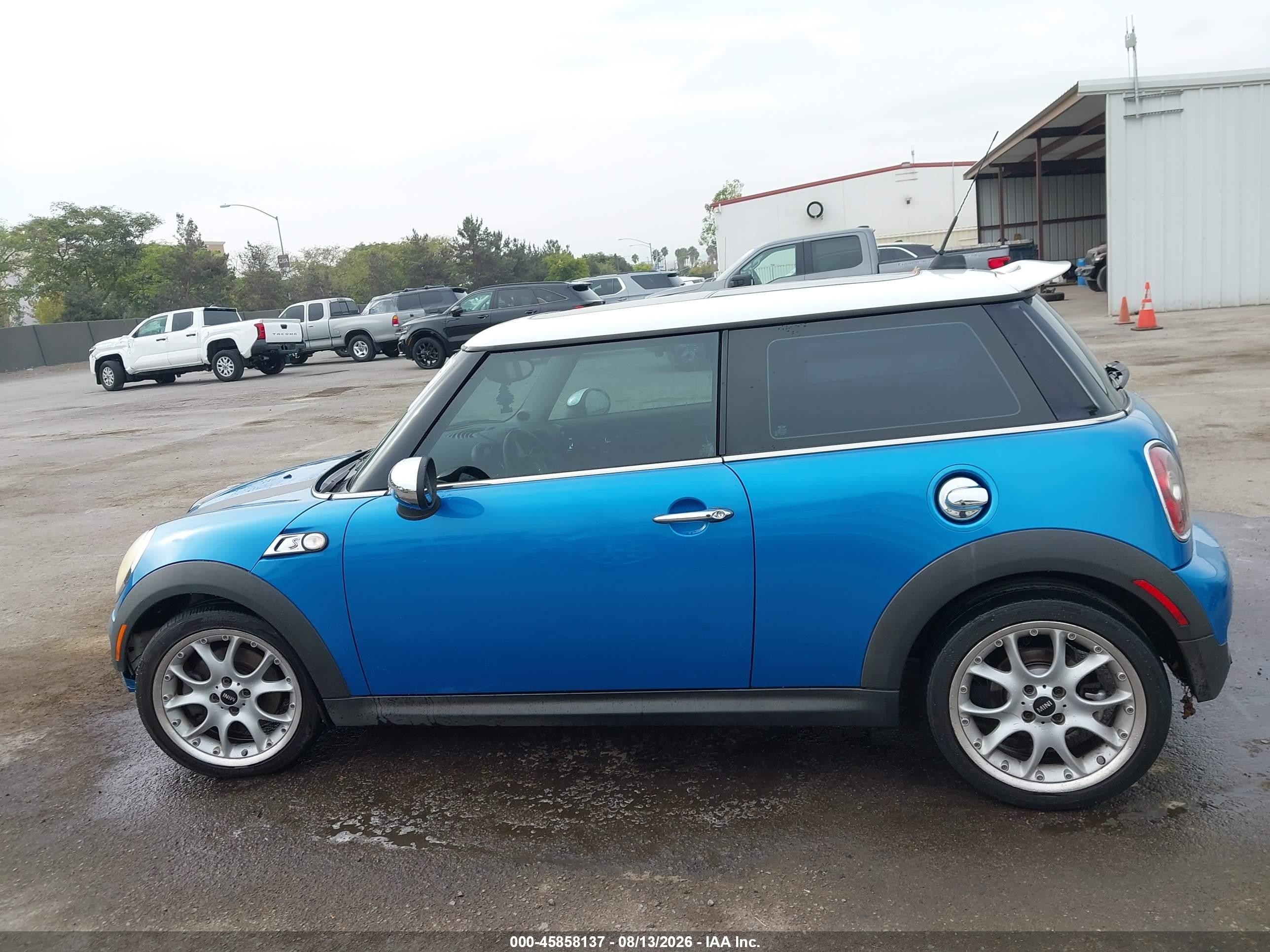 2008 Mini Cooper S   Blue vin: WMWMF73548TV38806