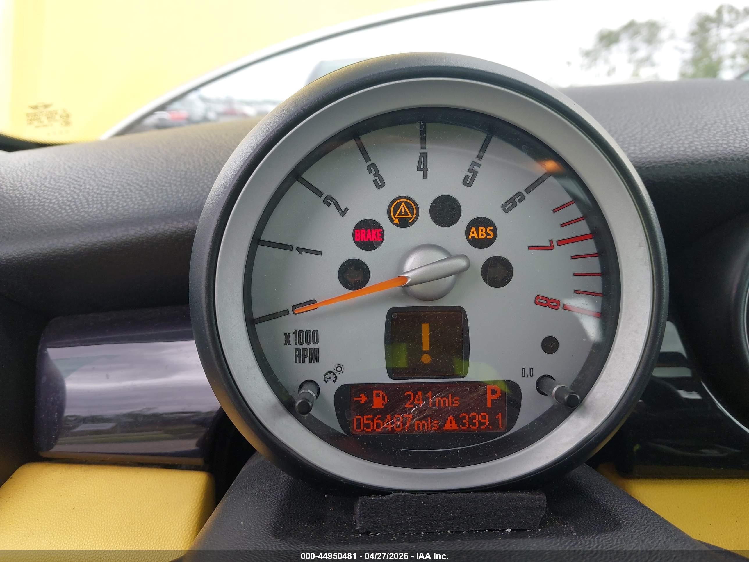 2007 Mini Cooper S   Yellow vin: WMWMF73557TL88560
