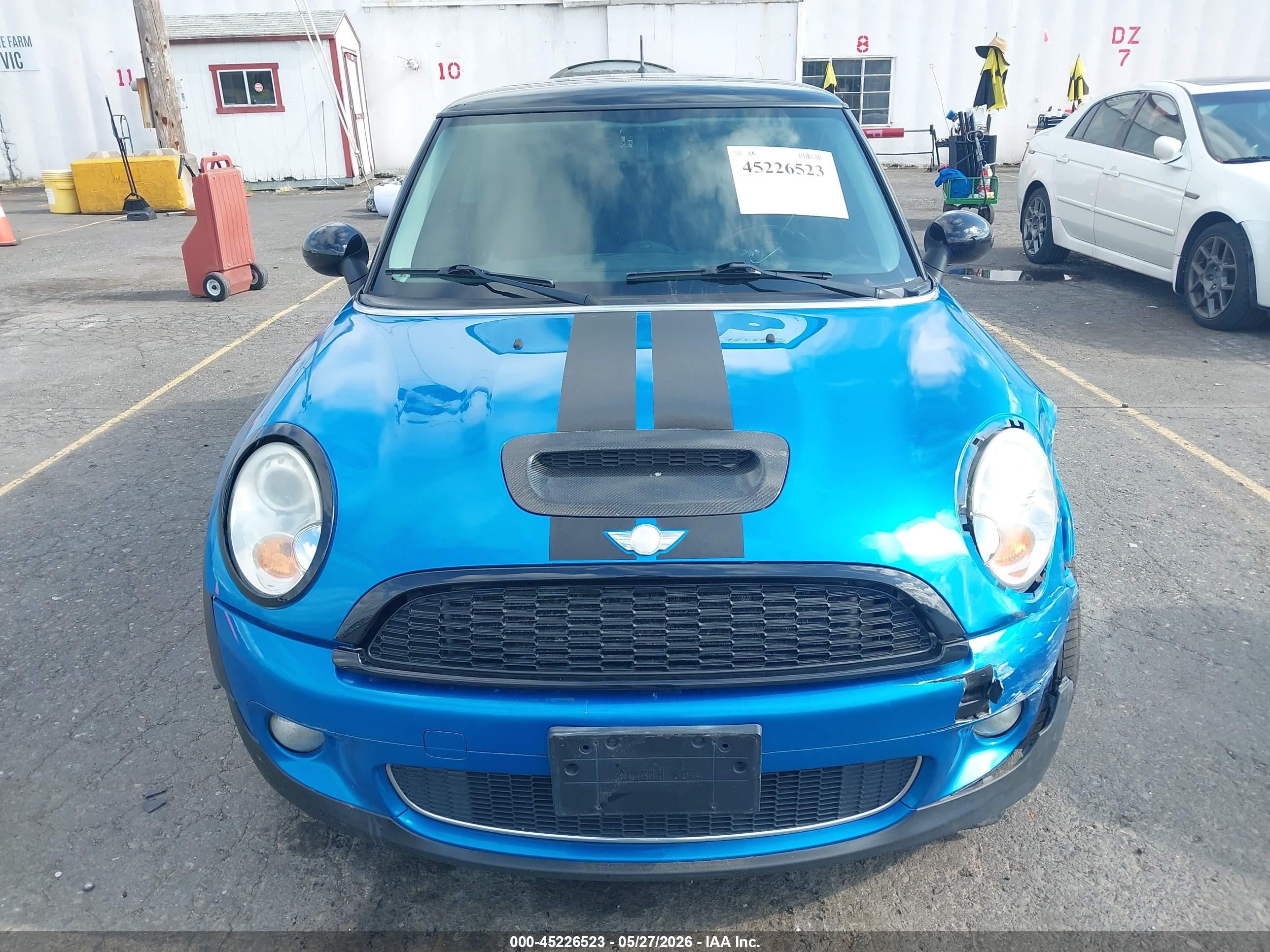 2008 Mini Cooper S   Blue vin: WMWMF73558TV33839